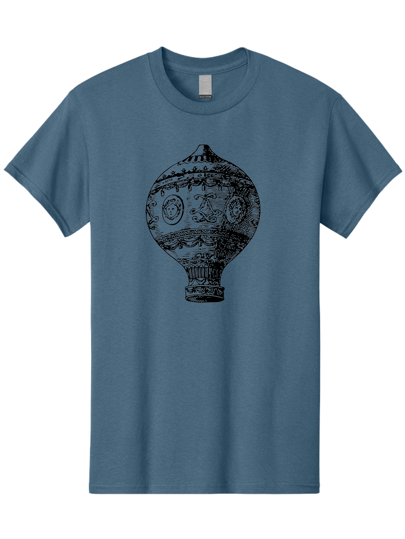 Ornate-Vase Men'S Graphic Tee, 100% Cotton, Comfortable Casual Summer Wear, Machine Washable, Perfume Bottle, Vintage Bottle, Ornate Design, Black Illustration, Decorative Art, Antique Style, Luxury Fragrance, Intricate Details, Aad799 15