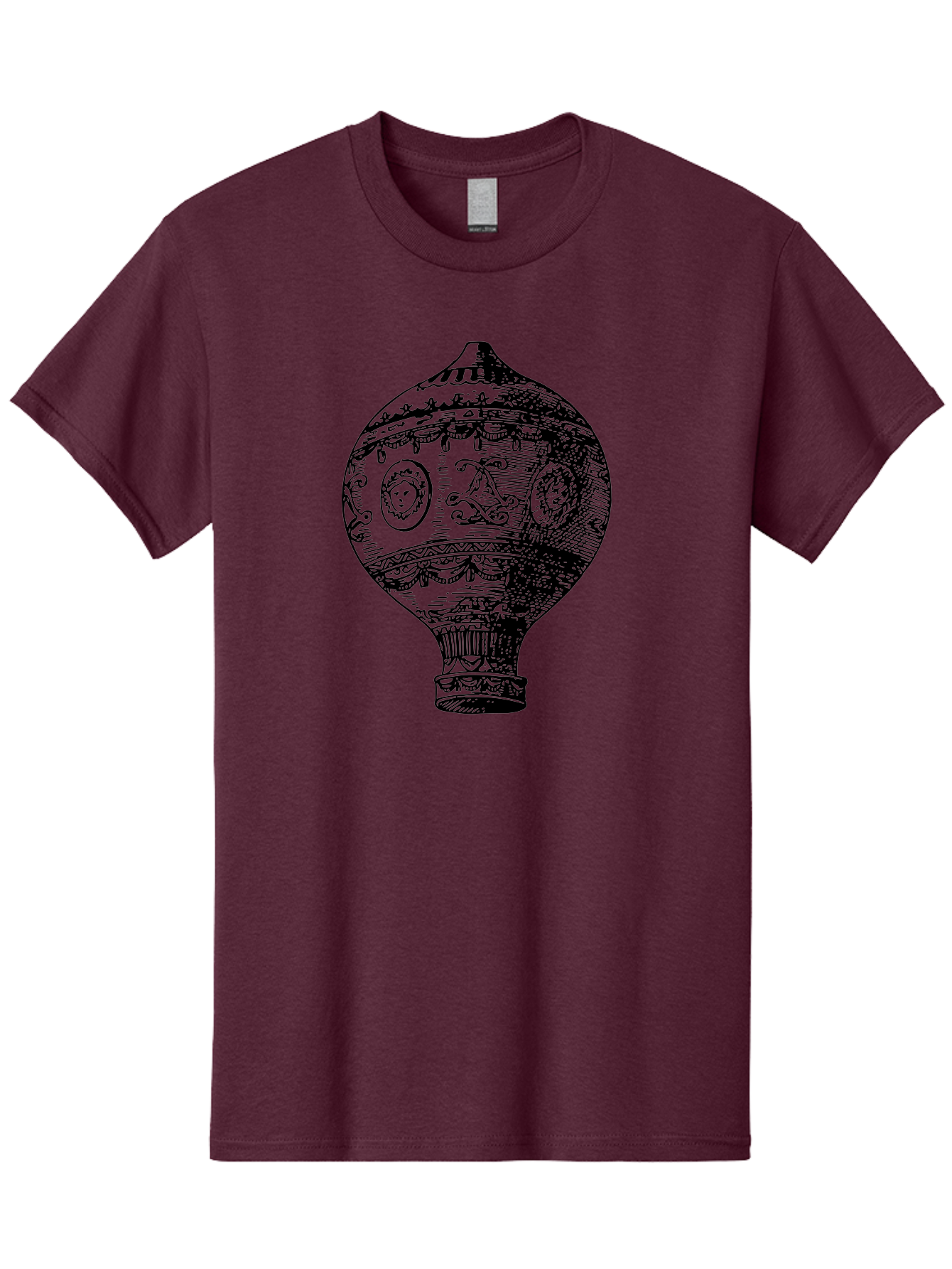 Ornate-Vase Men'S Graphic Tee, 100% Cotton, Comfortable Casual Summer Wear, Machine Washable, Perfume Bottle, Vintage Bottle, Ornate Design, Black Illustration, Decorative Art, Antique Style, Luxury Fragrance, Intricate Details, Aad799 9