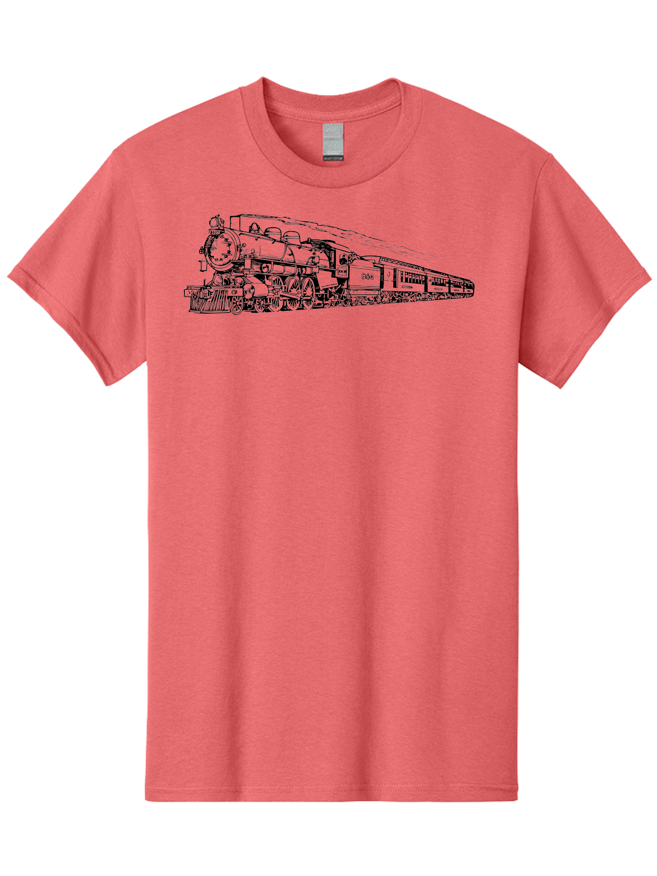 Steam-Locomotive-2524 Men'S Graphic Tee, 100% Cotton, Comfortable Casual Summer Wear, Machine Washable, Vintage Steam Train, Locomotive Engine, Railway Transportation, Nostalgic Travel, Classic Railroad, Historic Train, D51, 626, Aad809 19