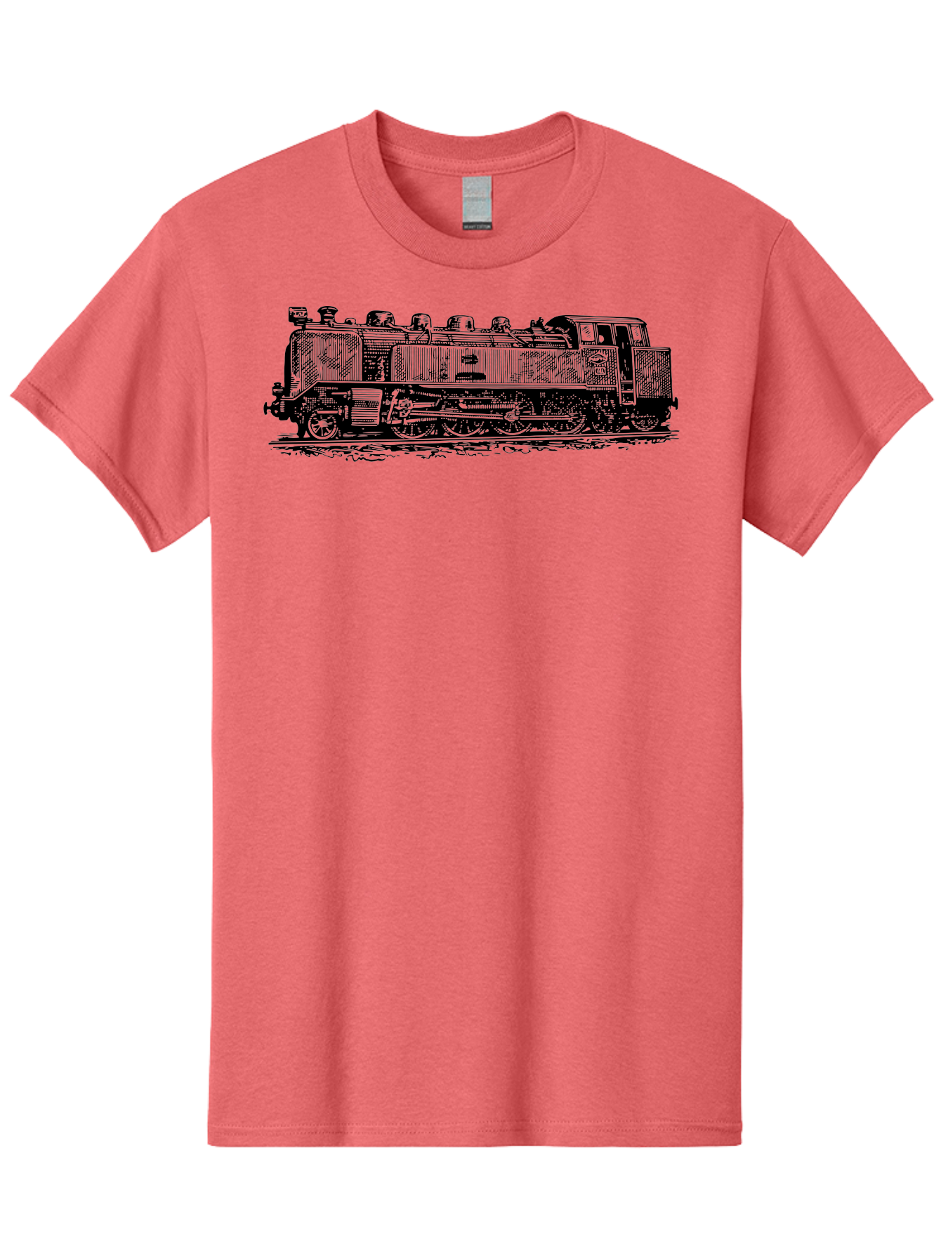 Steam-Train-1 Men'S Graphic Tee, 100% Cotton, Comfortable Casual Summer Wear, Machine Washable, Vintage Locomotive, Classic Train, Railway Nostalgia, Retro Transportation, Old-Fashioned Engine, Railway Heritage Aad811 11