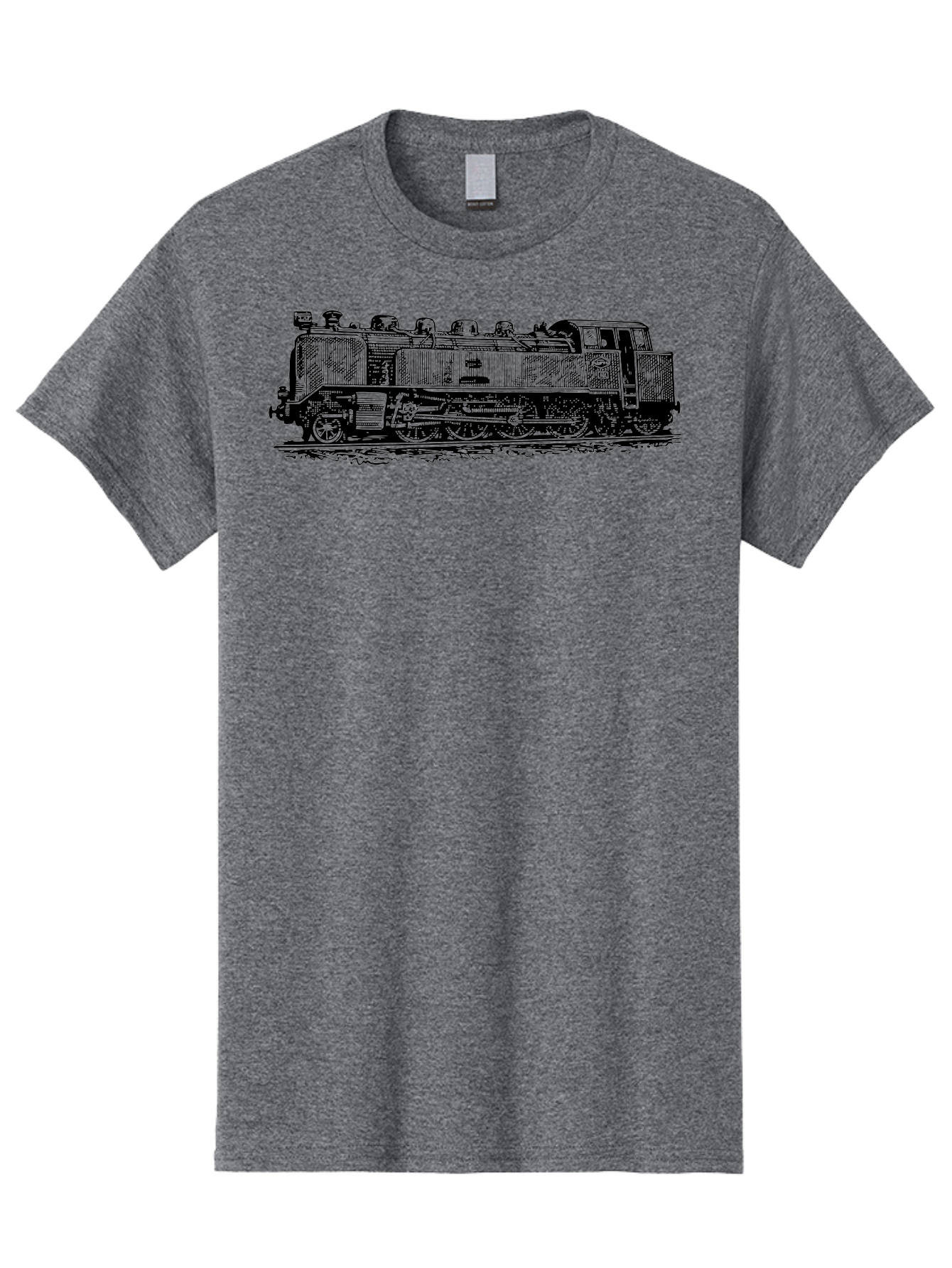 Steam-Train-1 Men'S Graphic Tee, 100% Cotton, Comfortable Casual Summer Wear, Machine Washable, Vintage Locomotive, Classic Train, Railway Nostalgia, Retro Transportation, Old-Fashioned Engine, Railway Heritage Aad811 23