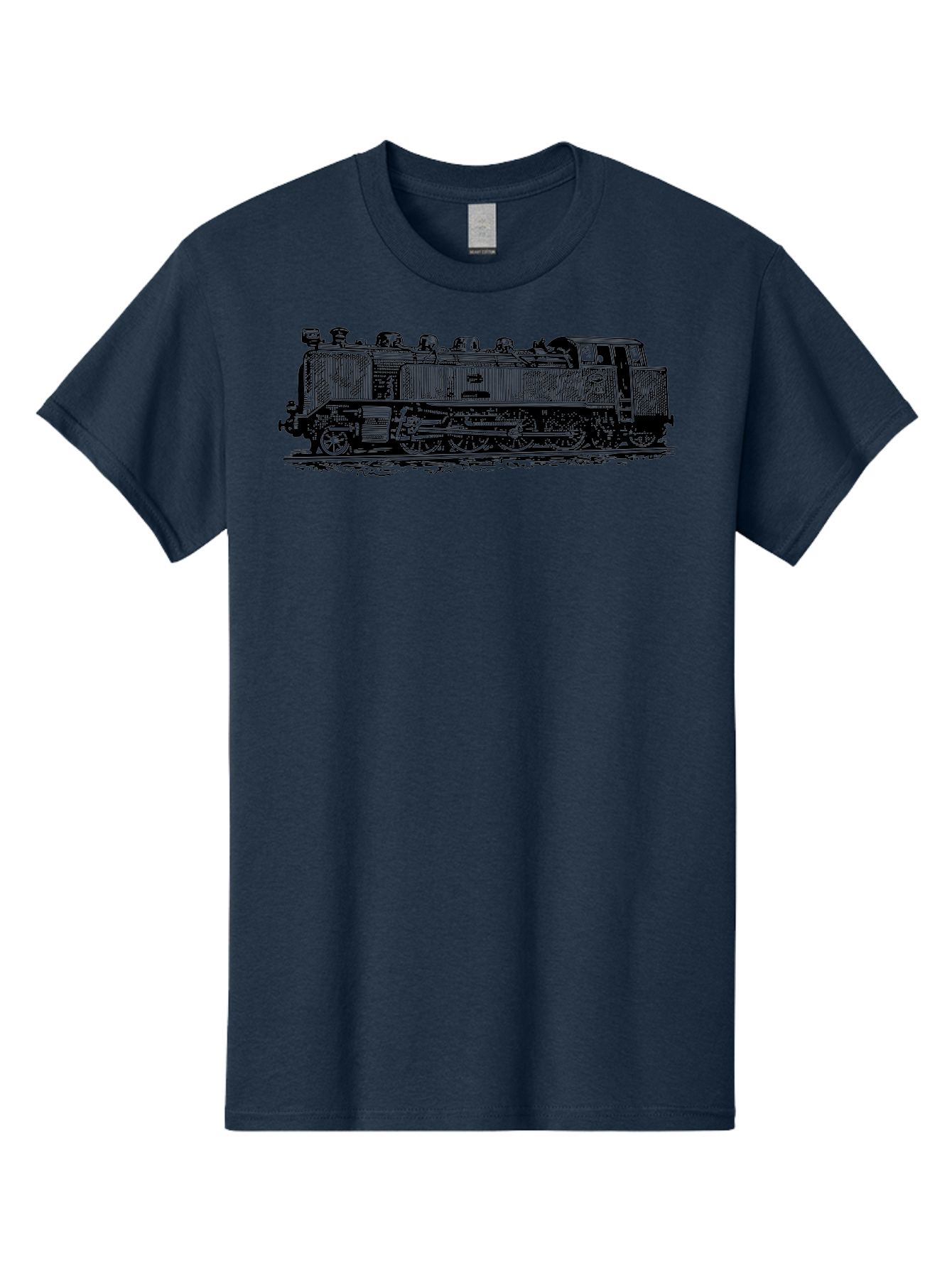 Steam-Train-1 Men'S Graphic Tee, 100% Cotton, Comfortable Casual Summer Wear, Machine Washable, Vintage Locomotive, Classic Train, Railway Nostalgia, Retro Transportation, Old-Fashioned Engine, Railway Heritage Aad811 1