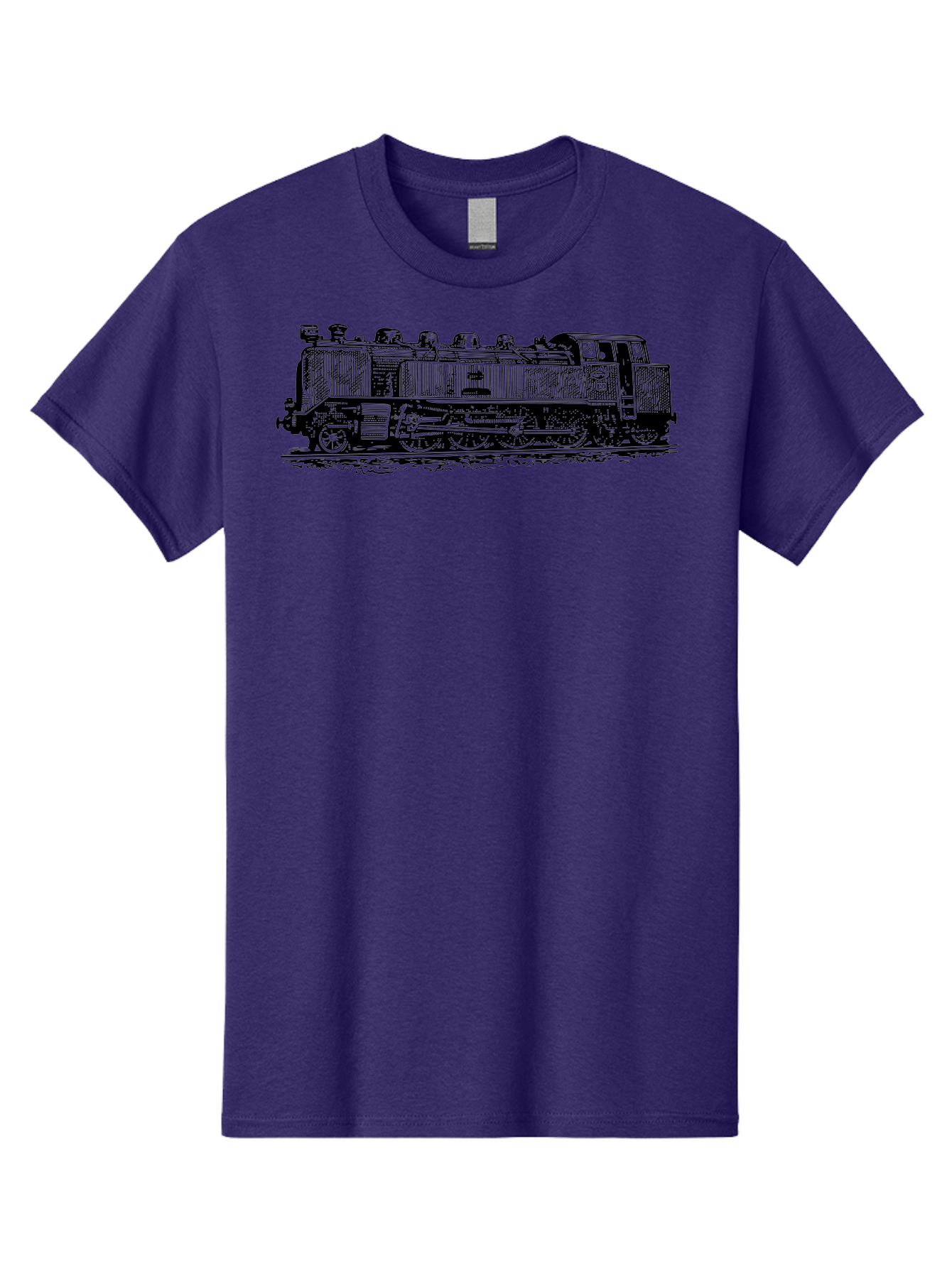 Steam-Train-1 Men'S Graphic Tee, 100% Cotton, Comfortable Casual Summer Wear, Machine Washable, Vintage Locomotive, Classic Train, Railway Nostalgia, Retro Transportation, Old-Fashioned Engine, Railway Heritage Aad811 25