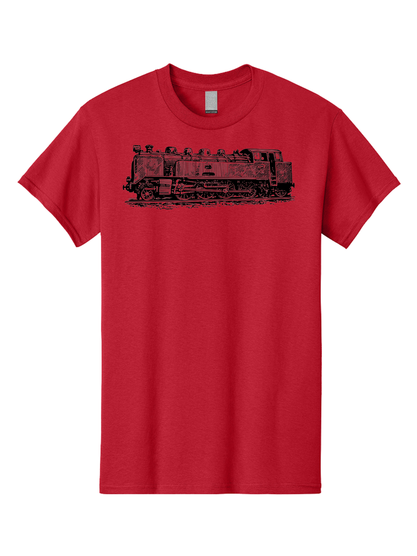 Steam-Train-1 Men'S Graphic Tee, 100% Cotton, Comfortable Casual Summer Wear, Machine Washable, Vintage Locomotive, Classic Train, Railway Nostalgia, Retro Transportation, Old-Fashioned Engine, Railway Heritage Aad811 7