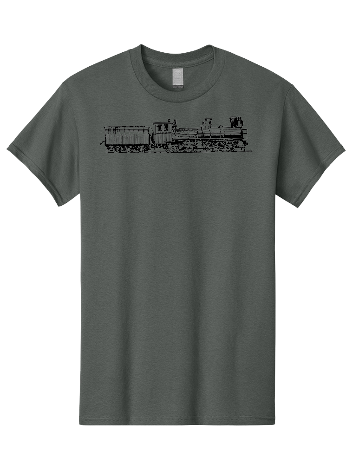 Steam-Train Men'S Graphic Tee, 100% Cotton, Comfortable Casual Summer Wear, Machine Washable, Vintage Locomotive, Train Engine, Steam Train, Railway Heritage, Classic Transport, Nostalgic Train, Railroad Nostalgia, Antique Locomotive Aad812 19