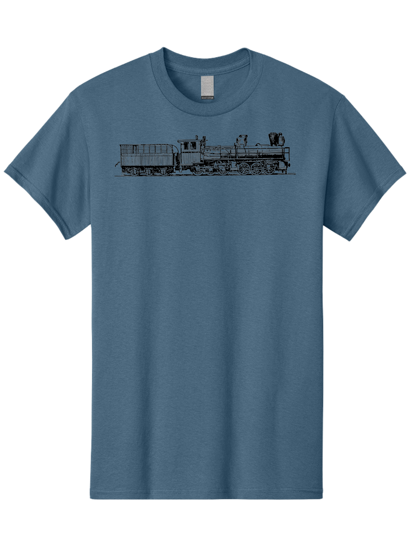 Steam-Train Men'S Graphic Tee, 100% Cotton, Comfortable Casual Summer Wear, Machine Washable, Vintage Locomotive, Train Engine, Steam Train, Railway Heritage, Classic Transport, Nostalgic Train, Railroad Nostalgia, Antique Locomotive Aad812 5
