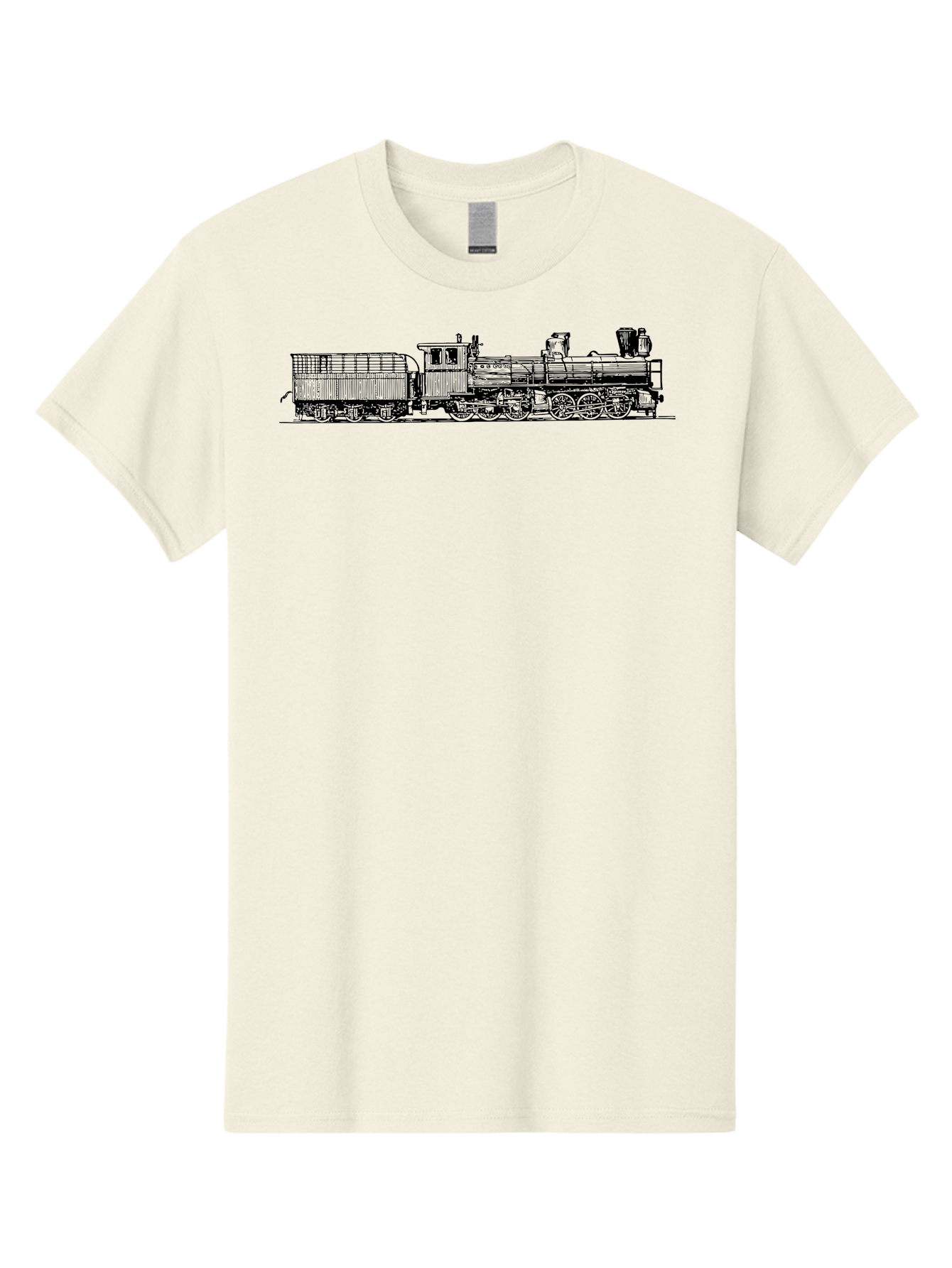 Steam-Train Men'S Graphic Tee, 100% Cotton, Comfortable Casual Summer Wear, Machine Washable, Vintage Locomotive, Train Engine, Steam Train, Railway Heritage, Classic Transport, Nostalgic Train, Railroad Nostalgia, Antique Locomotive Aad812 23