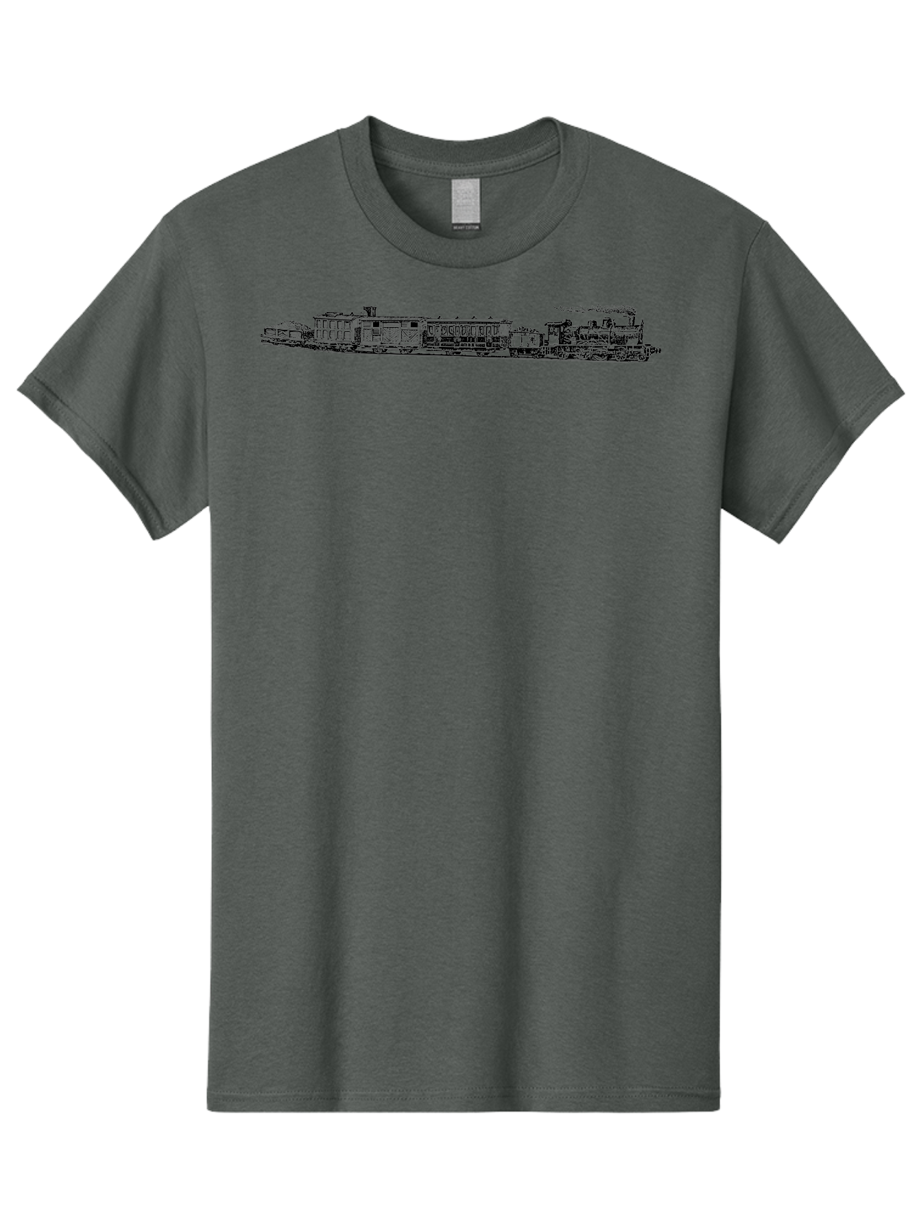 Train Men'S Graphic Tee, 100% Cotton, Comfortable Casual Summer Wear, Machine Washable, Railroad, Train, Steam Locomotive, Vintage Transportation, Classic Design, Nostalgic Travel, Iron Horse, Rail Travel Aad814 27