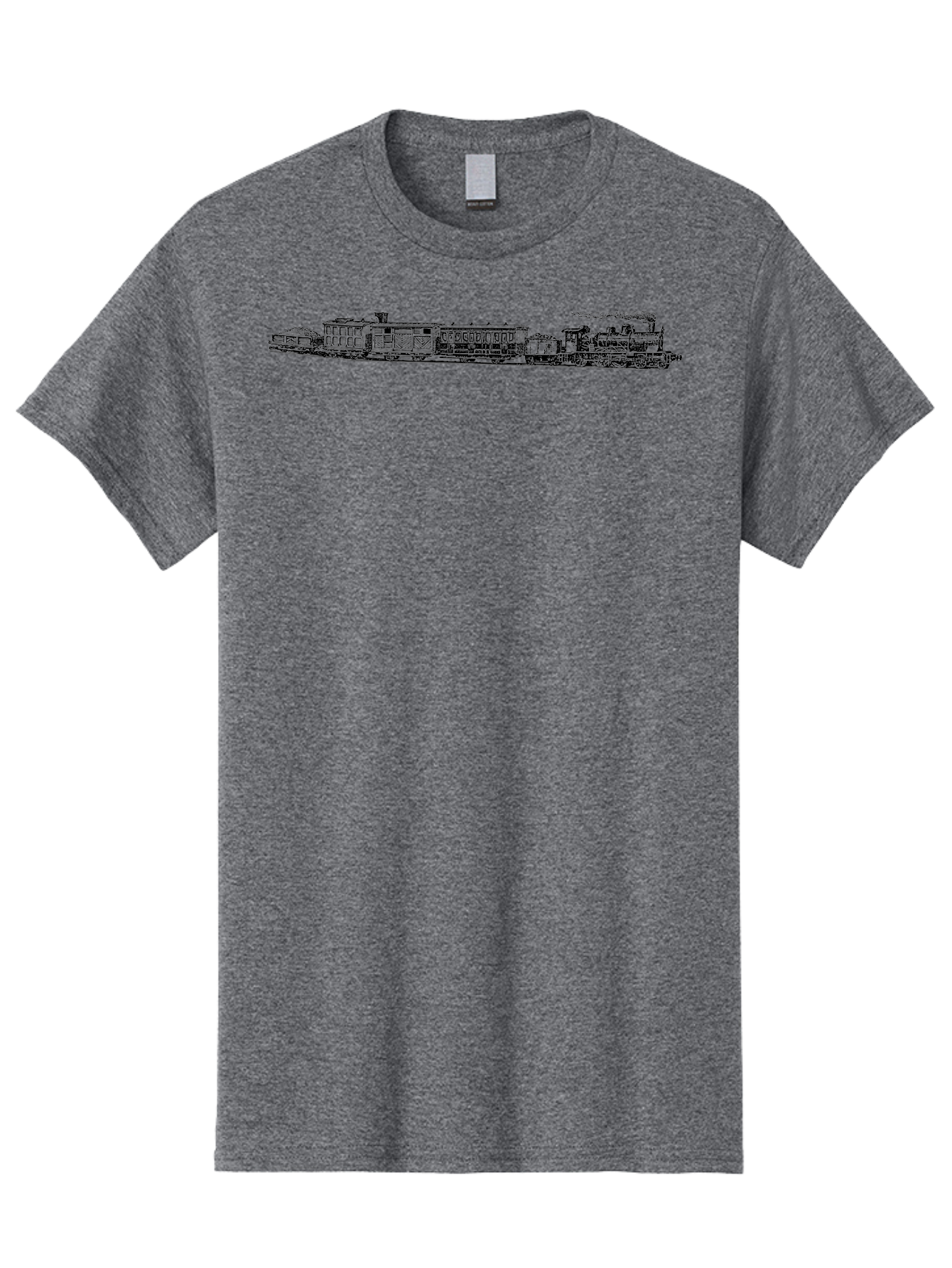 Train Men'S Graphic Tee, 100% Cotton, Comfortable Casual Summer Wear, Machine Washable, Railroad, Train, Steam Locomotive, Vintage Transportation, Classic Design, Nostalgic Travel, Iron Horse, Rail Travel Aad814 13