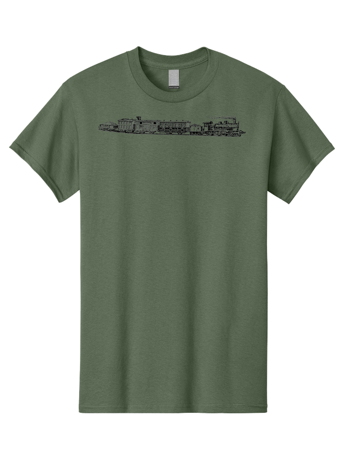 Train Men'S Graphic Tee, 100% Cotton, Comfortable Casual Summer Wear, Machine Washable, Railroad, Train, Steam Locomotive, Vintage Transportation, Classic Design, Nostalgic Travel, Iron Horse, Rail Travel Aad814 21