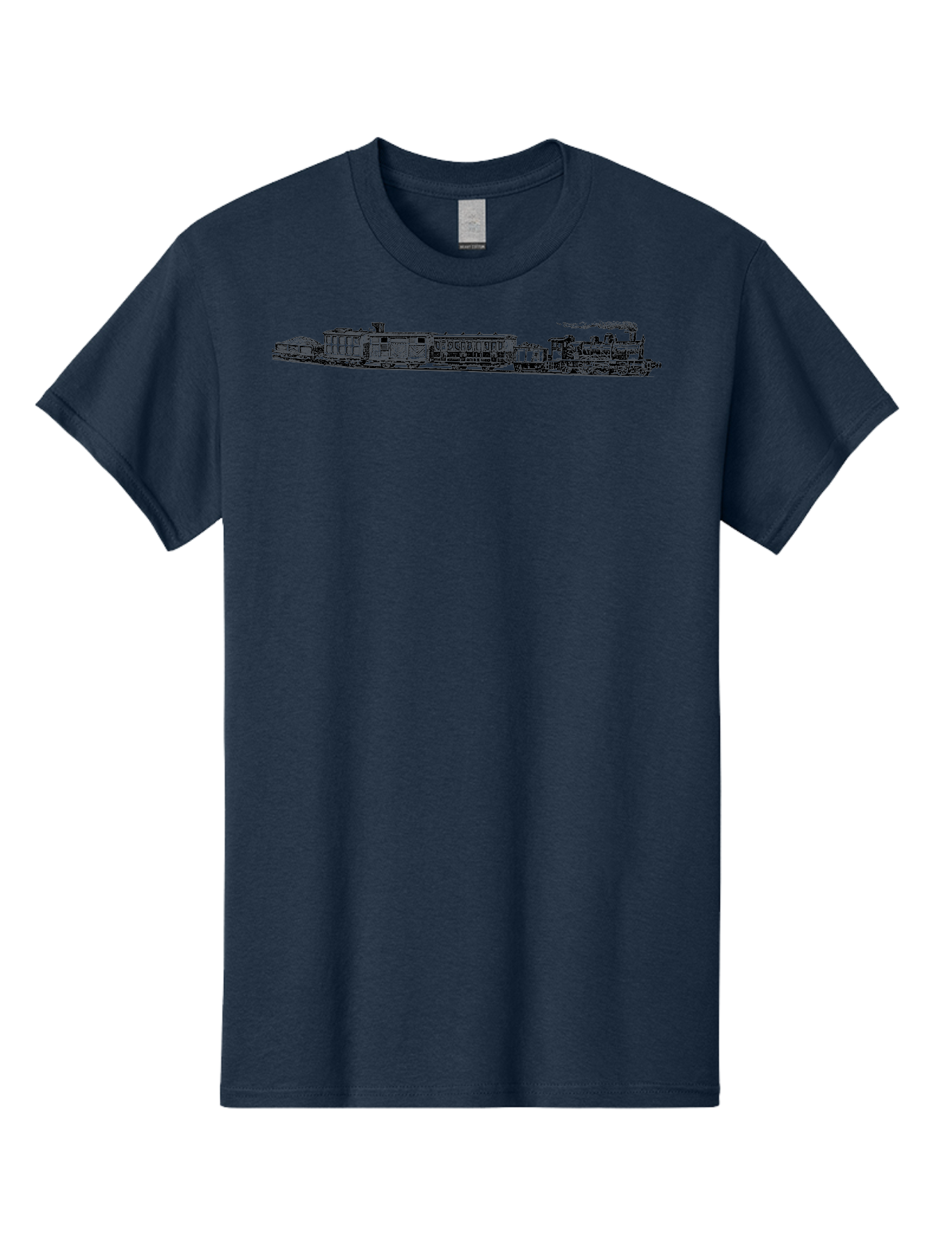 Train Men'S Graphic Tee, 100% Cotton, Comfortable Casual Summer Wear, Machine Washable, Railroad, Train, Steam Locomotive, Vintage Transportation, Classic Design, Nostalgic Travel, Iron Horse, Rail Travel Aad814 7