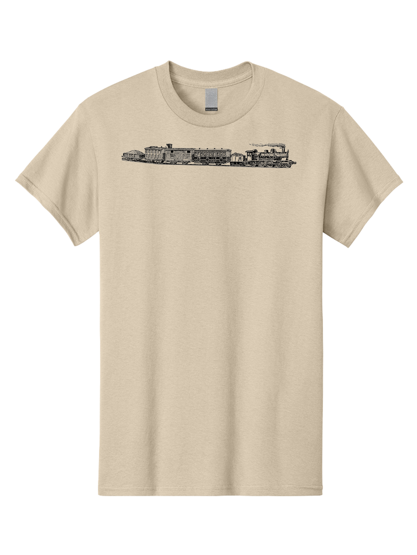 Train Men'S Graphic Tee, 100% Cotton, Comfortable Casual Summer Wear, Machine Washable, Railroad, Train, Steam Locomotive, Vintage Transportation, Classic Design, Nostalgic Travel, Iron Horse, Rail Travel Aad814 29