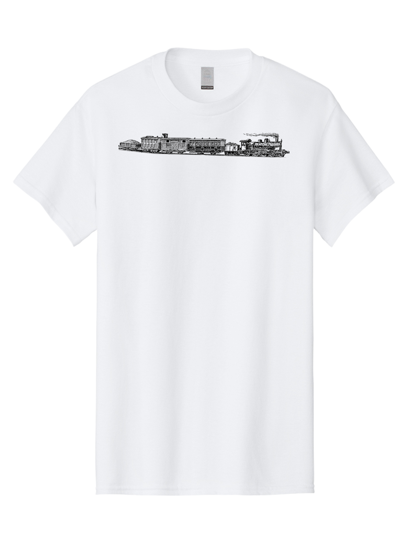 Train Men'S Graphic Tee, 100% Cotton, Comfortable Casual Summer Wear, Machine Washable, Railroad, Train, Steam Locomotive, Vintage Transportation, Classic Design, Nostalgic Travel, Iron Horse, Rail Travel Aad814 23