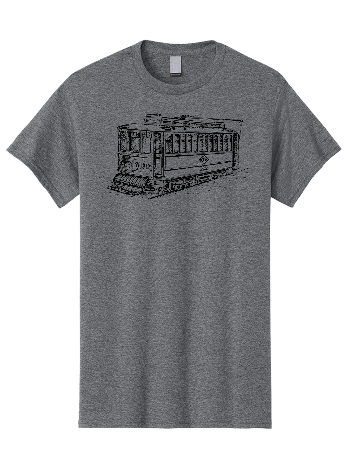 Trolley-Car-212 Men'S Graphic Tee, 100% Cotton, Comfortable Casual Summer Wear, Machine Washable, Vintage Trolley, Public Transportation, Urban Mobility, Classic Design, Railway System, Nostalgic Feel, Transportation Mode, 212 Aad816 17