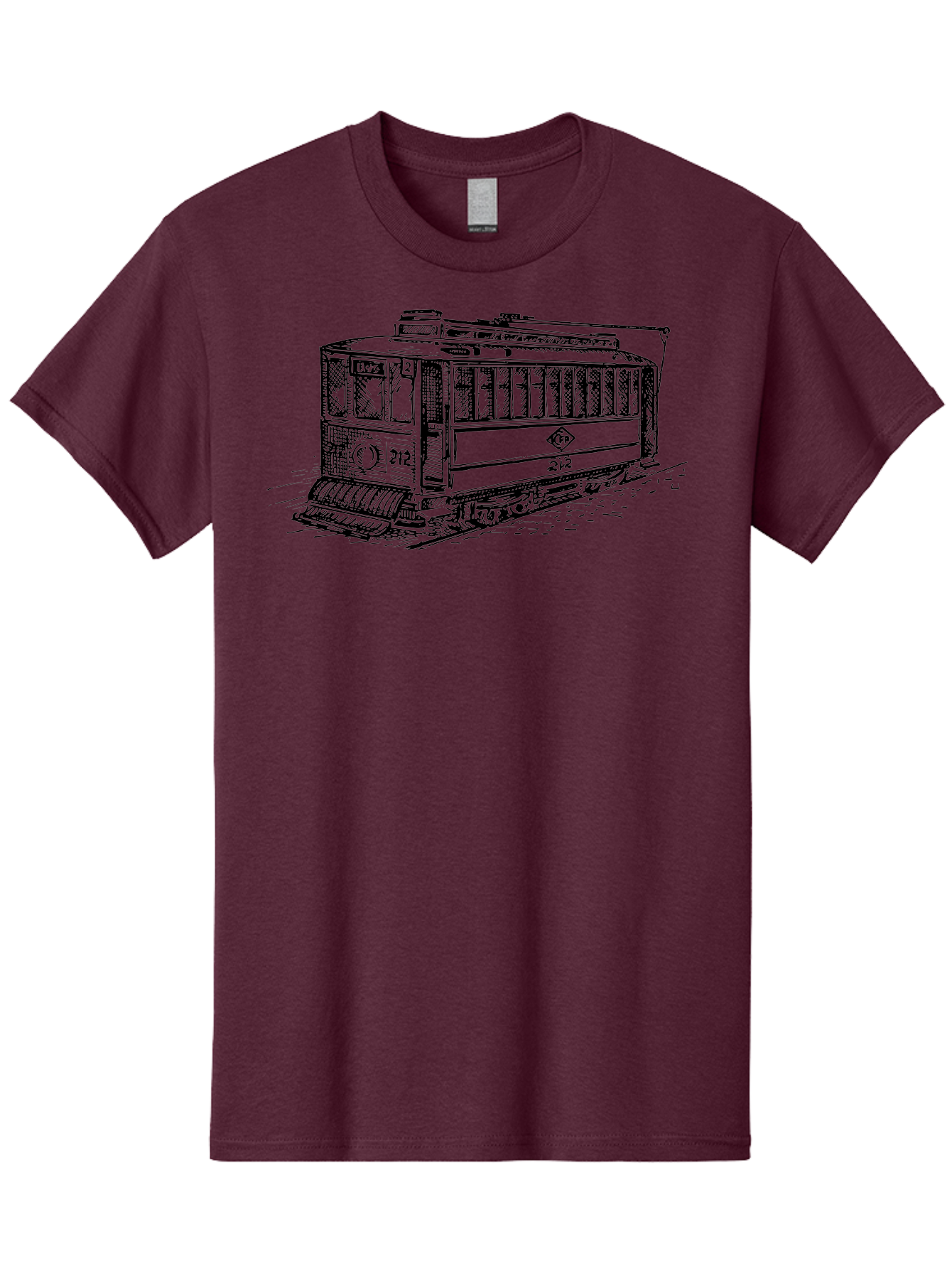 Trolley-Car-212 Men'S Graphic Tee, 100% Cotton, Comfortable Casual Summer Wear, Machine Washable, Vintage Trolley, Public Transportation, Urban Mobility, Classic Design, Railway System, Nostalgic Feel, Transportation Mode, 212 Aad816 25