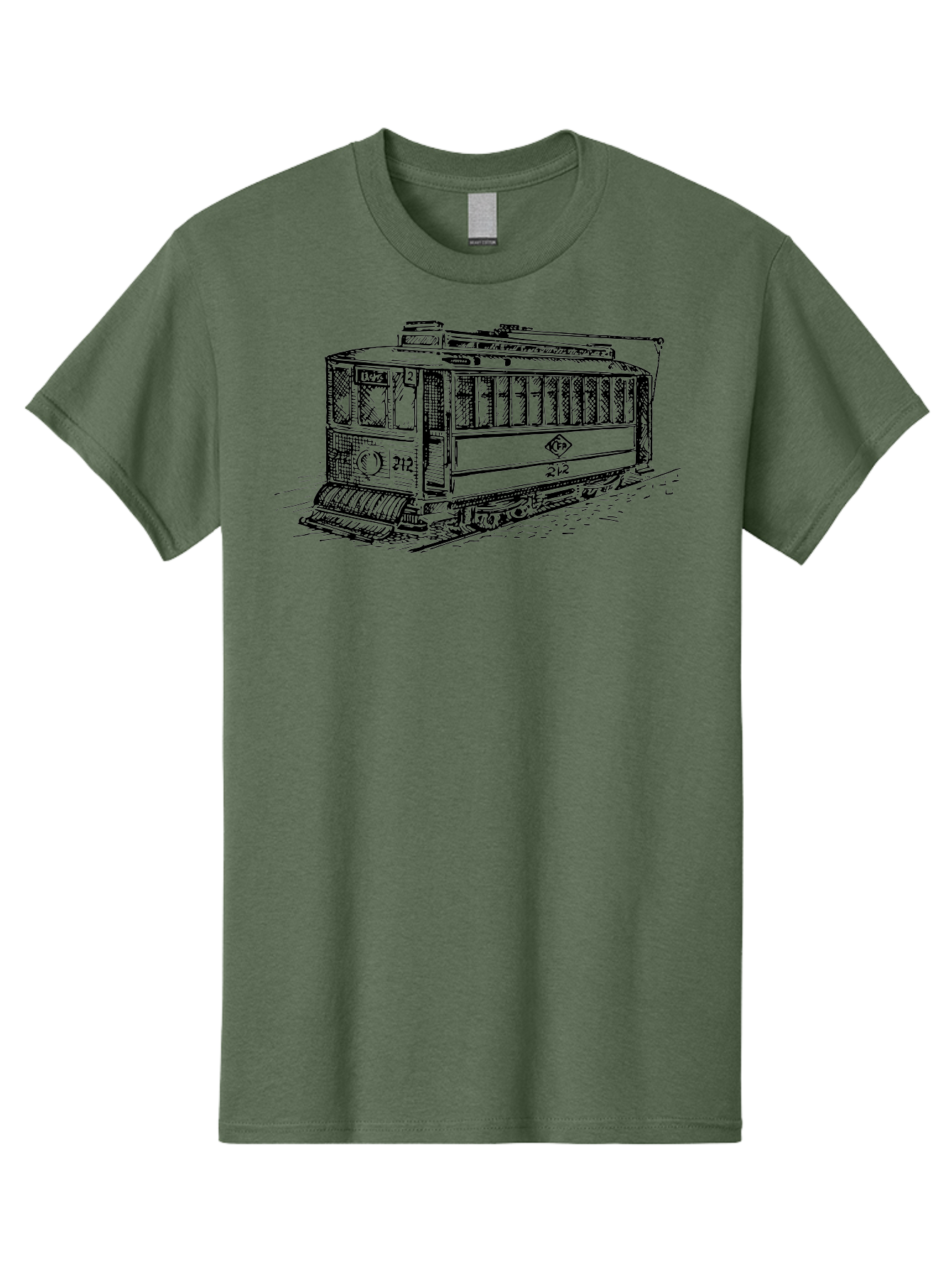 Trolley-Car-212 Men'S Graphic Tee, 100% Cotton, Comfortable Casual Summer Wear, Machine Washable, Vintage Trolley, Public Transportation, Urban Mobility, Classic Design, Railway System, Nostalgic Feel, Transportation Mode, 212 Aad816 23