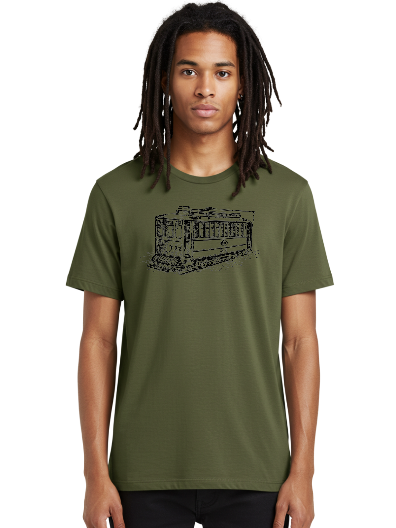 Trolley-Car-212 Men'S Graphic Tee, 100% Cotton, Comfortable Casual Summer Wear, Machine Washable, Vintage Trolley, Public Transportation, Urban Mobility, Classic Design, Railway System, Nostalgic Feel, Transportation Mode, 212 Aad816 24