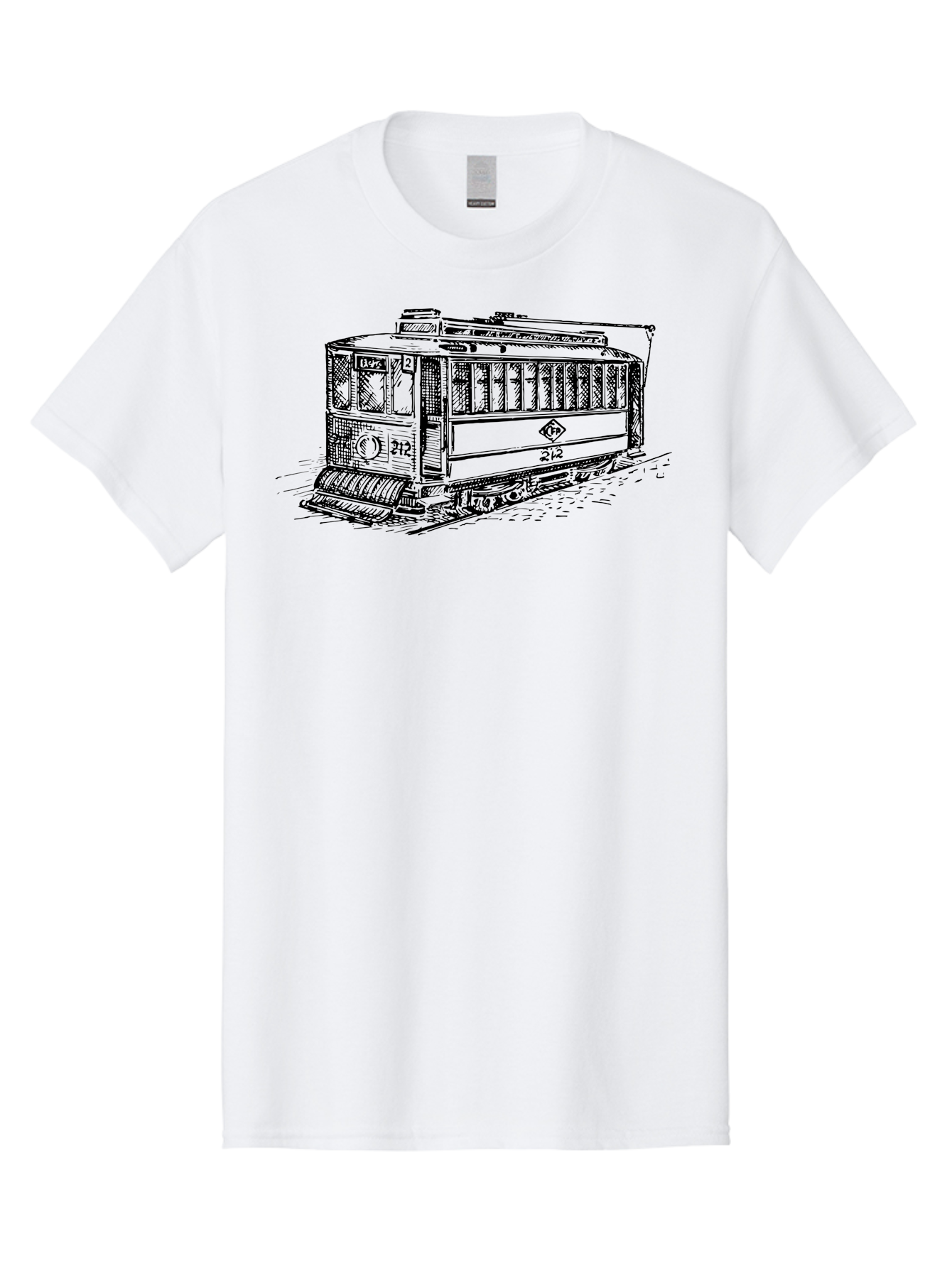 Trolley-Car-212 Men'S Graphic Tee, 100% Cotton, Comfortable Casual Summer Wear, Machine Washable, Vintage Trolley, Public Transportation, Urban Mobility, Classic Design, Railway System, Nostalgic Feel, Transportation Mode, 212 Aad816 19