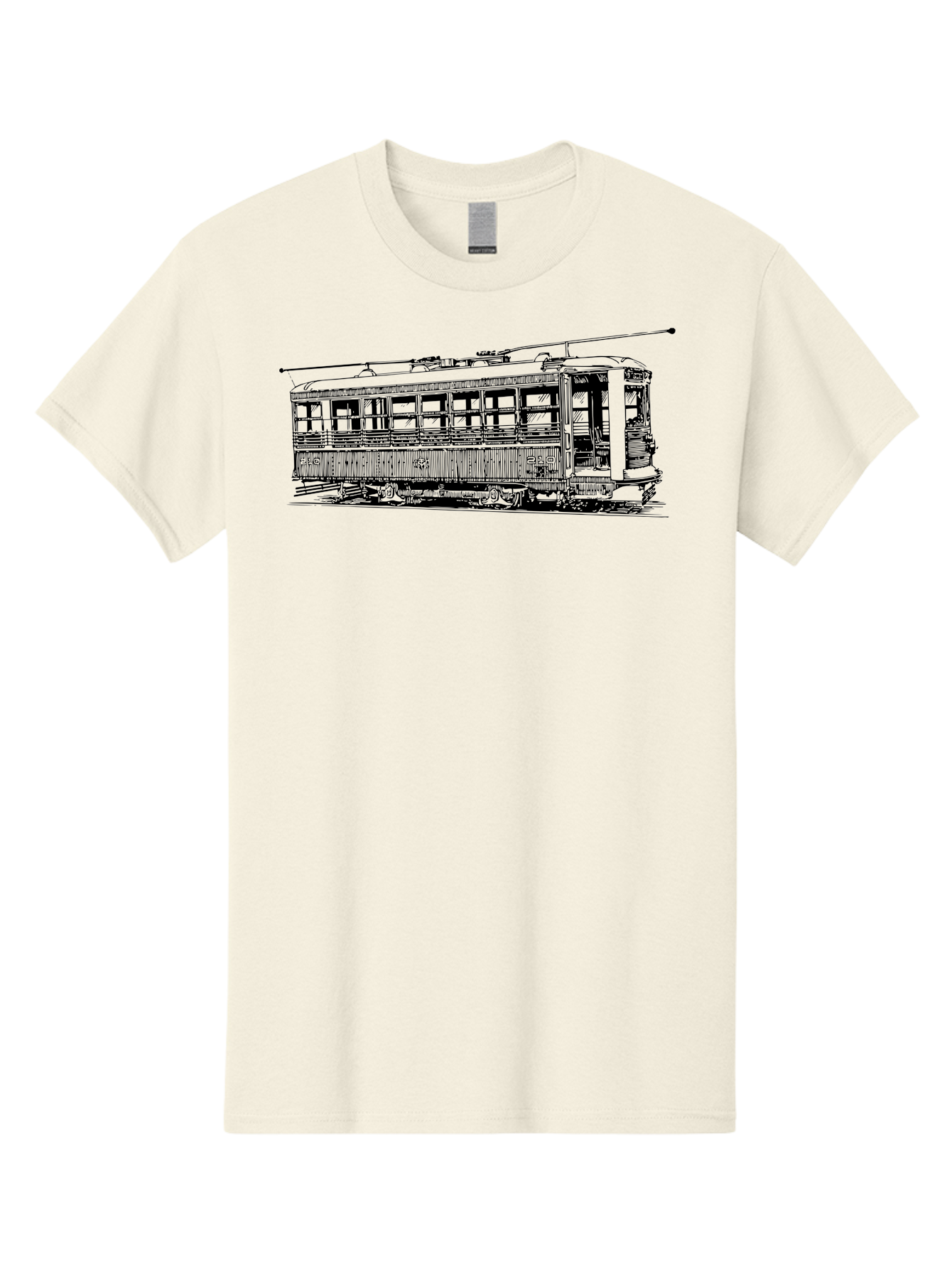 Trolley Men'S Graphic Tee, 100% Cotton, Comfortable Casual Summer Wear, Machine Washable, Vintage Trolley, Classic Transportation, Retro Streetcar, Urban Transit, Nostalgic Vehicle, Public Transportation, Historic Tram Aad817 29