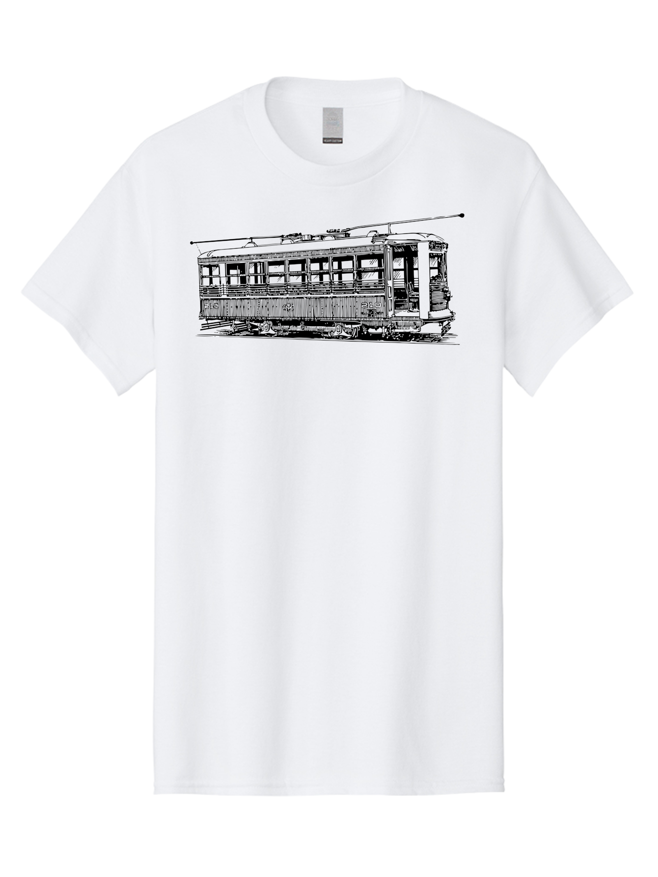 Trolley Men'S Graphic Tee, 100% Cotton, Comfortable Casual Summer Wear, Machine Washable, Vintage Trolley, Classic Transportation, Retro Streetcar, Urban Transit, Nostalgic Vehicle, Public Transportation, Historic Tram Aad817 27