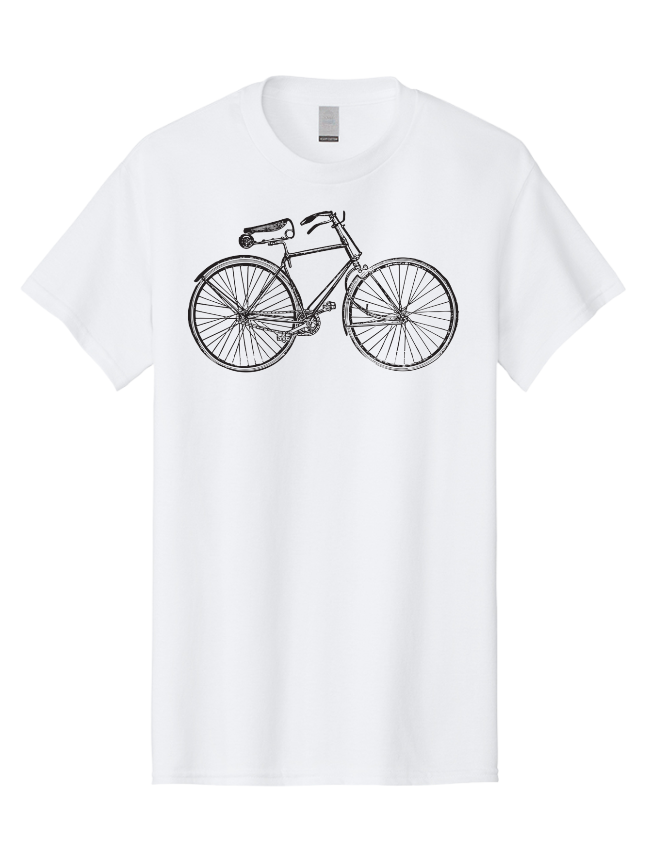Vintage-Bicycle Men'S Graphic Tee, 100% Cotton, Comfortable Casual Summer Wear, Machine Washable, Vintage Bicycle, Penny Farthing Bike, Antique Cycle, Classic Design, Nostalgic Charm, Retro Transportation, Old-Fashioned Transportation, Aad820 17
