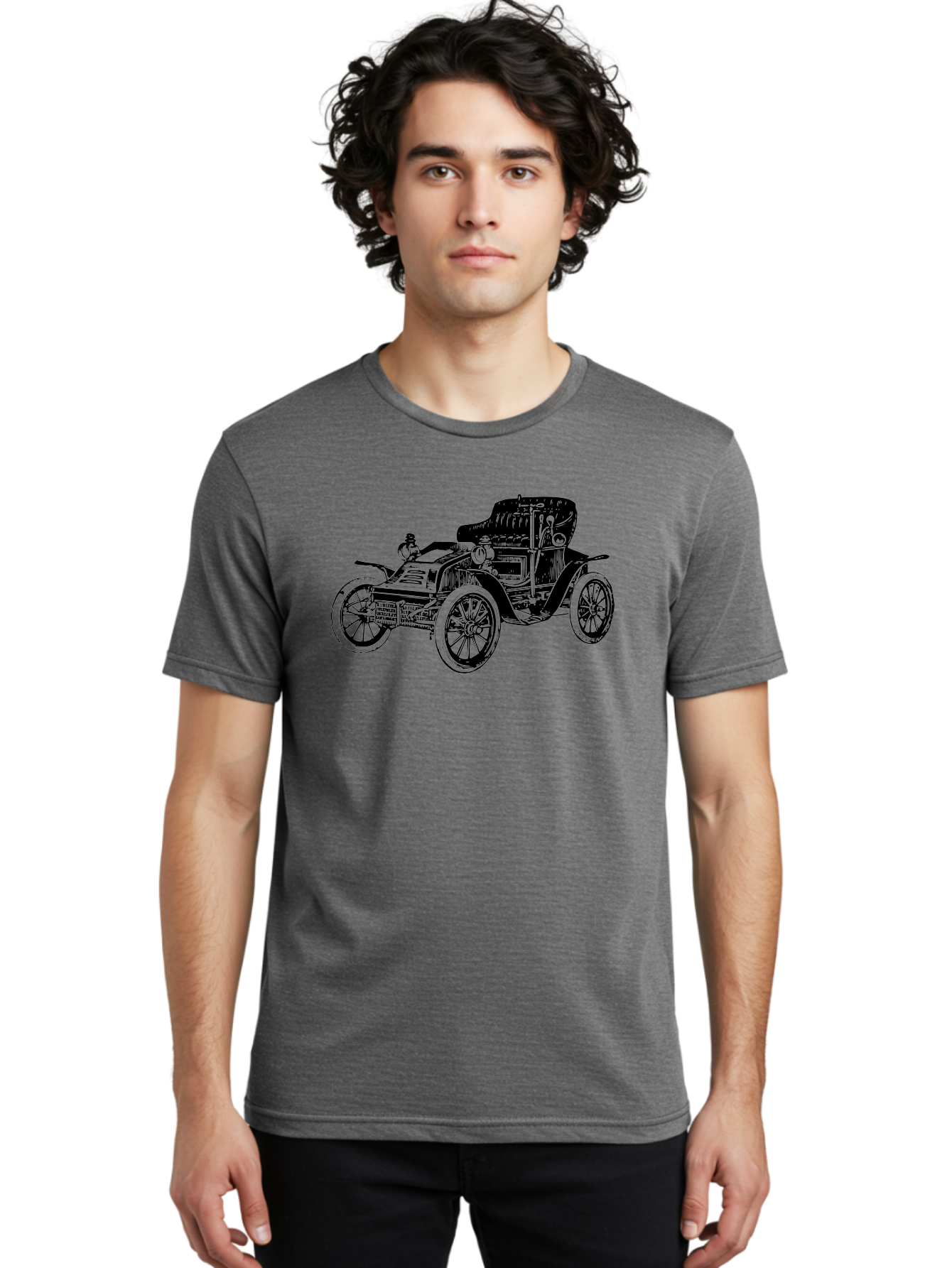 Vintage-Car-1 Men'S Graphic Tee, 100% Cotton, Comfortable Casual Summer Wear, Machine Washable, Vintage Automobile, Classic Car, Antique Vehicle, Old-Fashioned Transportation, Historic Motorcar, Nostalgic Ride, Retro Car Design, Old Car Aad821 23