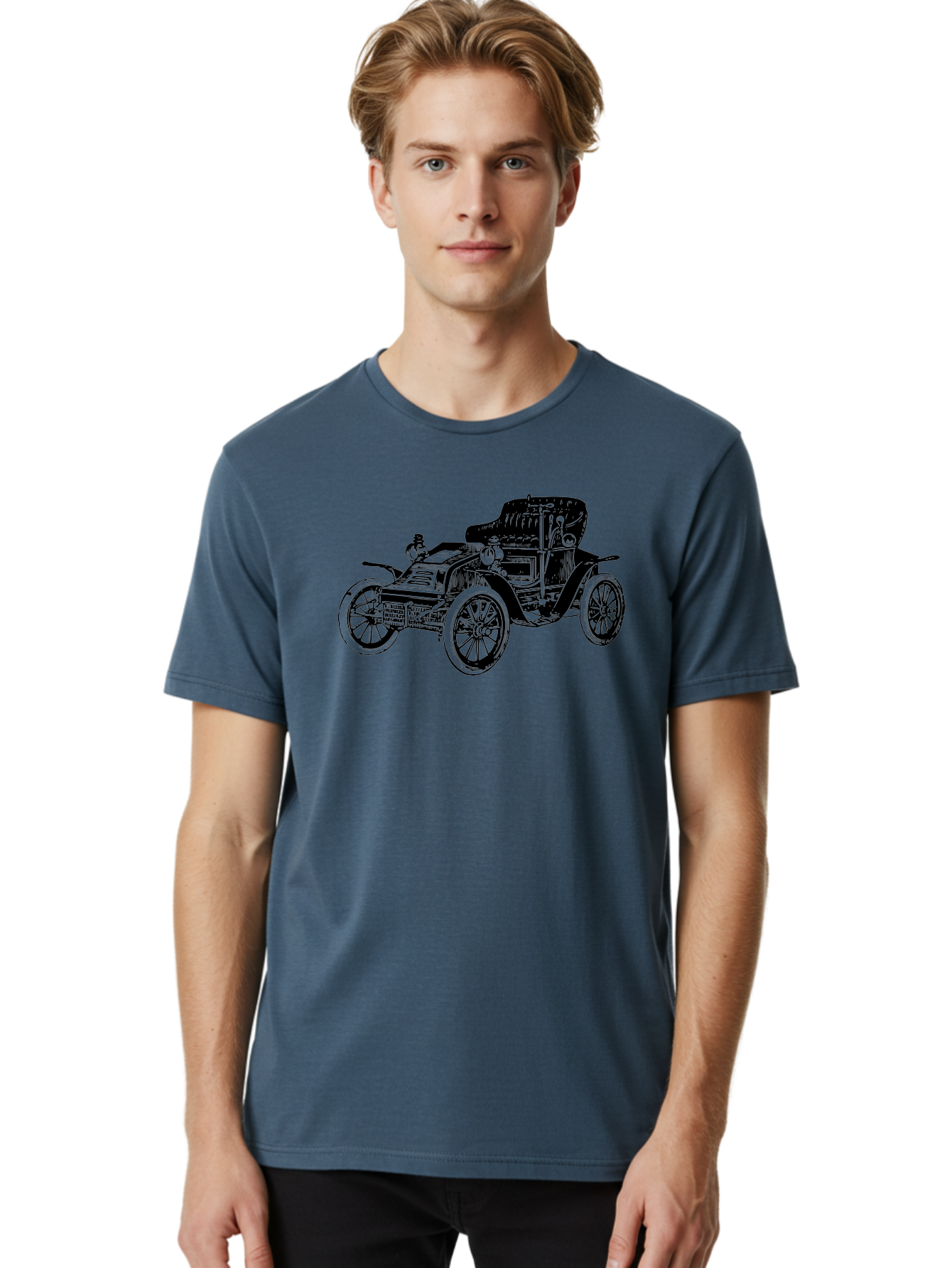 Vintage-Car-1 Men'S Graphic Tee, 100% Cotton, Comfortable Casual Summer Wear, Machine Washable, Vintage Automobile, Classic Car, Antique Vehicle, Old-Fashioned Transportation, Historic Motorcar, Nostalgic Ride, Retro Car Design, Old Car Aad821 17