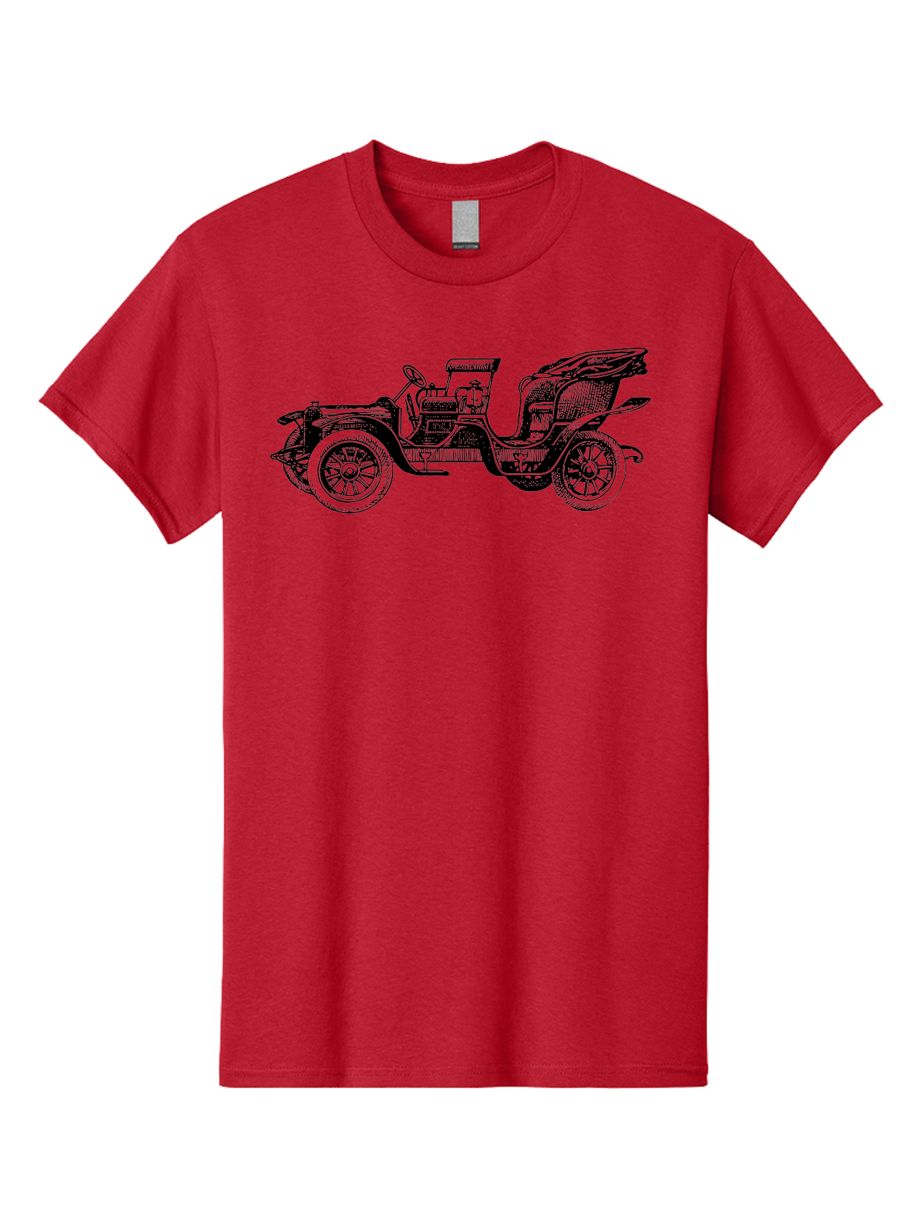 Vintage-Car-2 Men'S Graphic Tee, 100% Cotton, Comfortable Casual Summer Wear, Machine Washable, Vintage Car, Antique Automobile, Classic Vehicle, Old Fashioned Car, Retro Transportation, Nostalgic Ride, Open Top Car, Early 20Th Century, Aad822 5