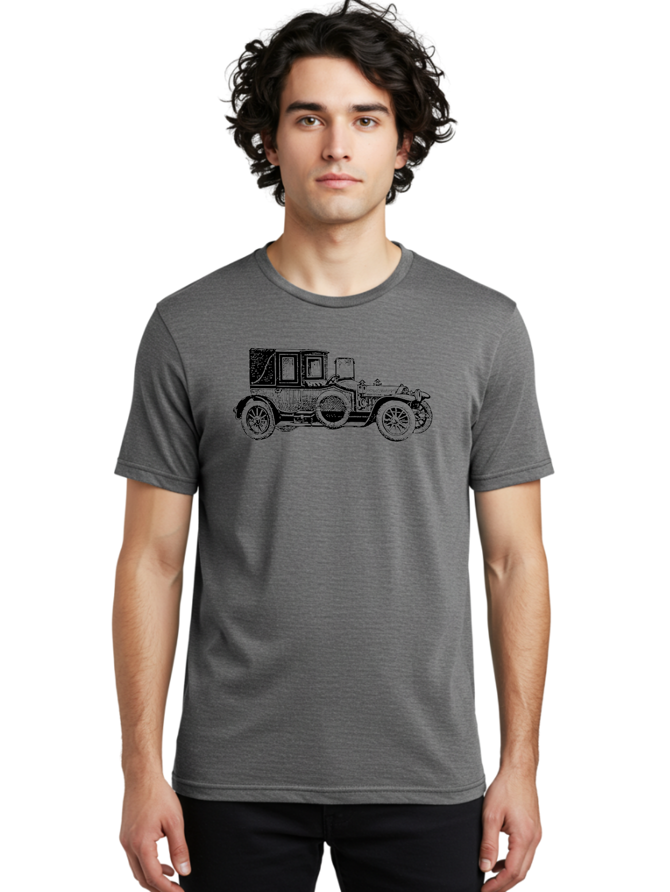 Vintage-Car-3 Men'S Graphic Tee, 100% Cotton, Comfortable Casual Summer Wear, Machine Washable, Vintage Car, Classic Automobile, Retro Vehicle, 1920 Ford Model T, Touring Car, Antique Car, Historical Vehicle, Old Car, Ford Model T Aad823 10