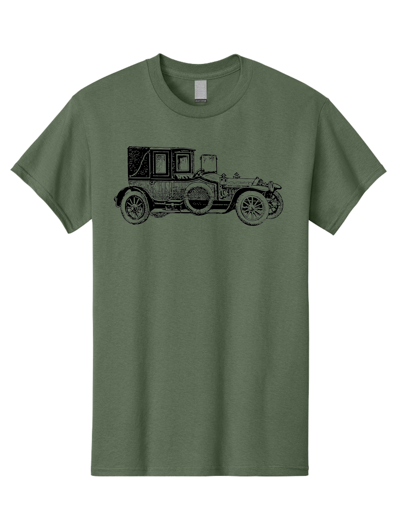 Vintage-Car-3 Men'S Graphic Tee, 100% Cotton, Comfortable Casual Summer Wear, Machine Washable, Vintage Car, Classic Automobile, Retro Vehicle, 1920 Ford Model T, Touring Car, Antique Car, Historical Vehicle, Old Car, Ford Model T Aad823 11