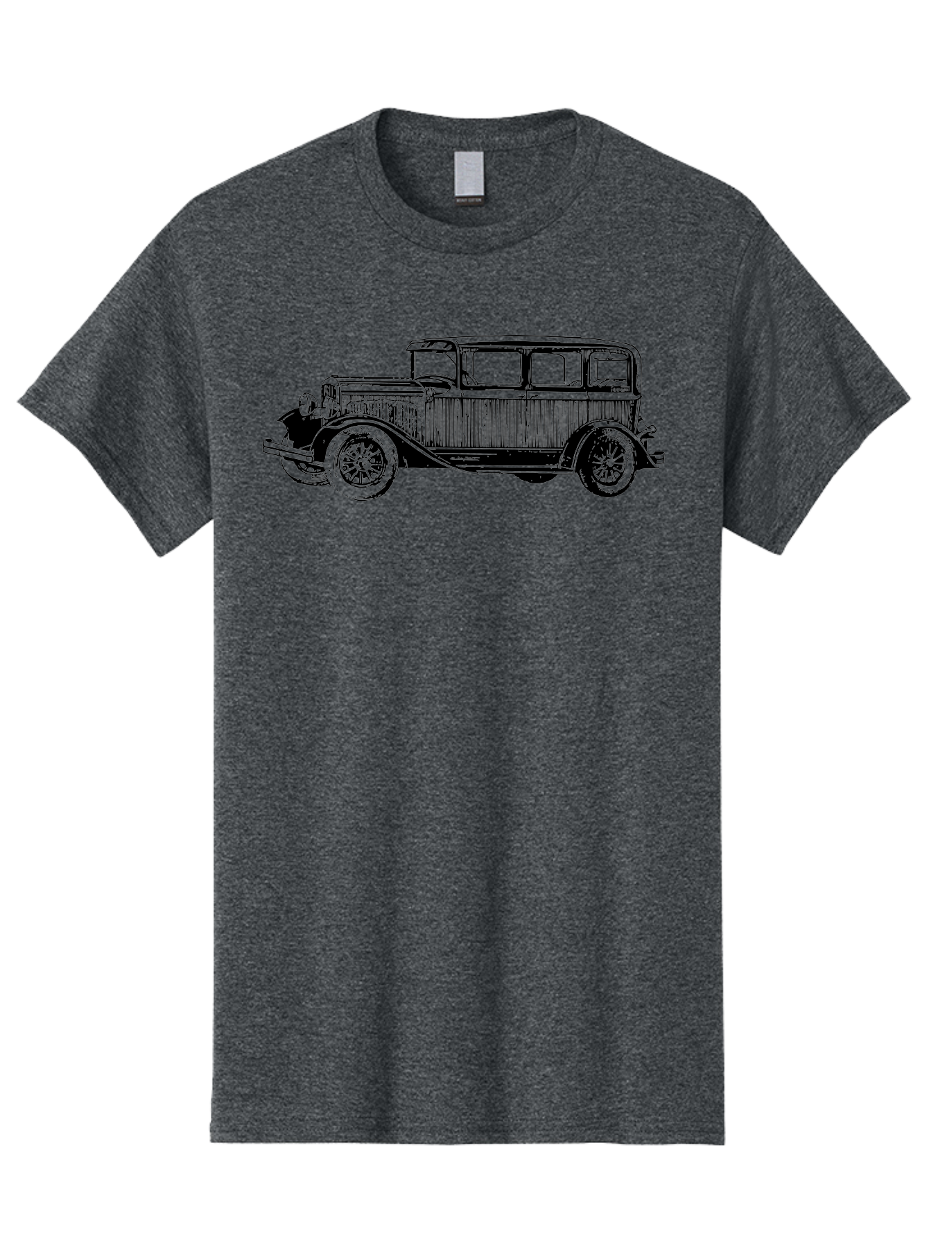 Vintage-Car-5 Men'S Graphic Tee, 100% Cotton, Comfortable Casual Summer Wear, Machine Washable, Classic Car, Vintage Automobile, Antique Vehicle, Retro Transportation, Old-Fashioned, Wooden Paneling, Spoked Wheels, Nostalgic Aad825 15