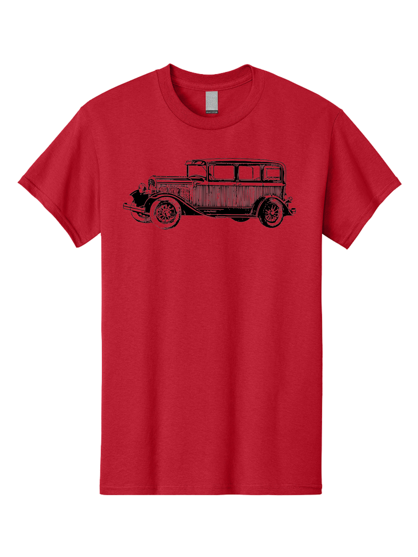 Vintage-Car-5 Men'S Graphic Tee, 100% Cotton, Comfortable Casual Summer Wear, Machine Washable, Classic Car, Vintage Automobile, Antique Vehicle, Retro Transportation, Old-Fashioned, Wooden Paneling, Spoked Wheels, Nostalgic Aad825 17