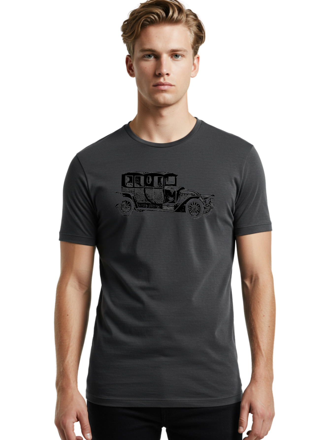 Vintage-Car-6 Men'S Graphic Tee, 100% Cotton, Comfortable Casual Summer Wear, Machine Washable, Vintage Car, Classic Automobile, Retro Vehicle, Antique Car, Old-Fashioned Transportation, Nostalgic Ride, Historic Car Design Aad826 22
