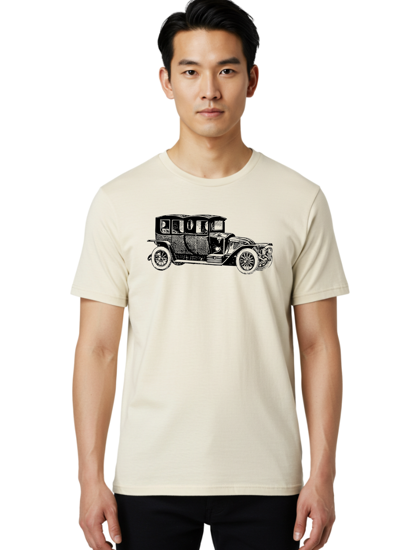 Vintage-Car-6 Men'S Graphic Tee, 100% Cotton, Comfortable Casual Summer Wear, Machine Washable, Vintage Car, Classic Automobile, Retro Vehicle, Antique Car, Old-Fashioned Transportation, Nostalgic Ride, Historic Car Design Aad826 24