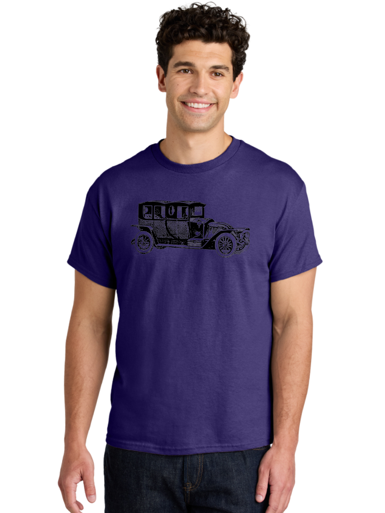Vintage-Car-6 Men'S Graphic Tee, 100% Cotton, Comfortable Casual Summer Wear, Machine Washable, Vintage Car, Classic Automobile, Retro Vehicle, Antique Car, Old-Fashioned Transportation, Nostalgic Ride, Historic Car Design Aad826 20
