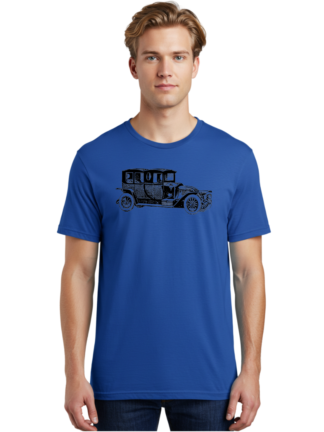 Vintage-Car-6 Men'S Graphic Tee, 100% Cotton, Comfortable Casual Summer Wear, Machine Washable, Vintage Car, Classic Automobile, Retro Vehicle, Antique Car, Old-Fashioned Transportation, Nostalgic Ride, Historic Car Design Aad826 16
