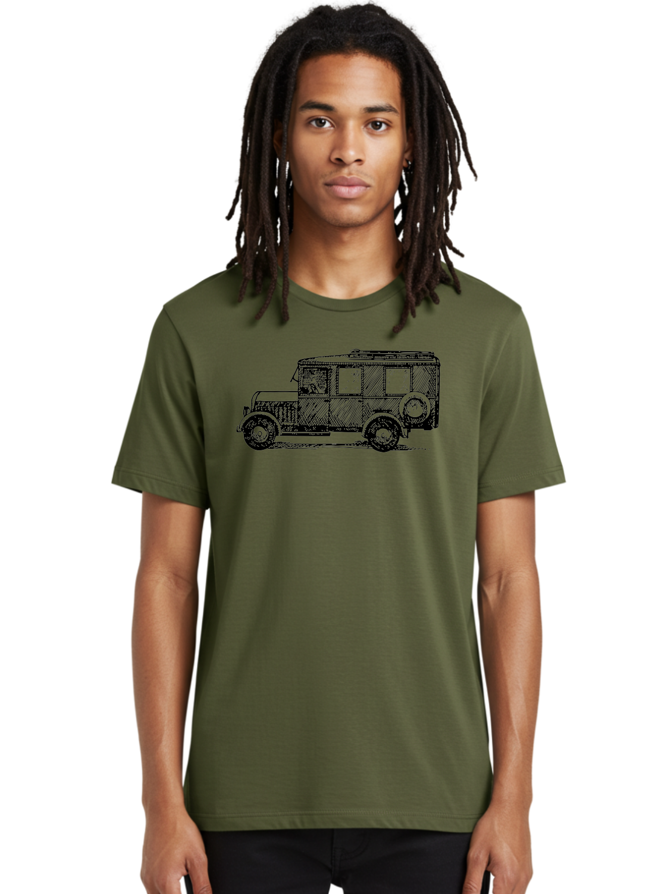 Vintage-Car-7 Men'S Graphic Tee, 100% Cotton, Comfortable Casual Summer Wear, Machine Washable, Vintage Car, Old Car, Classic Vehicle, Retro Automobile, Antique Car, Old-Fashioned Transportation, Monochrome Illustration, Simple Design Aad827 16