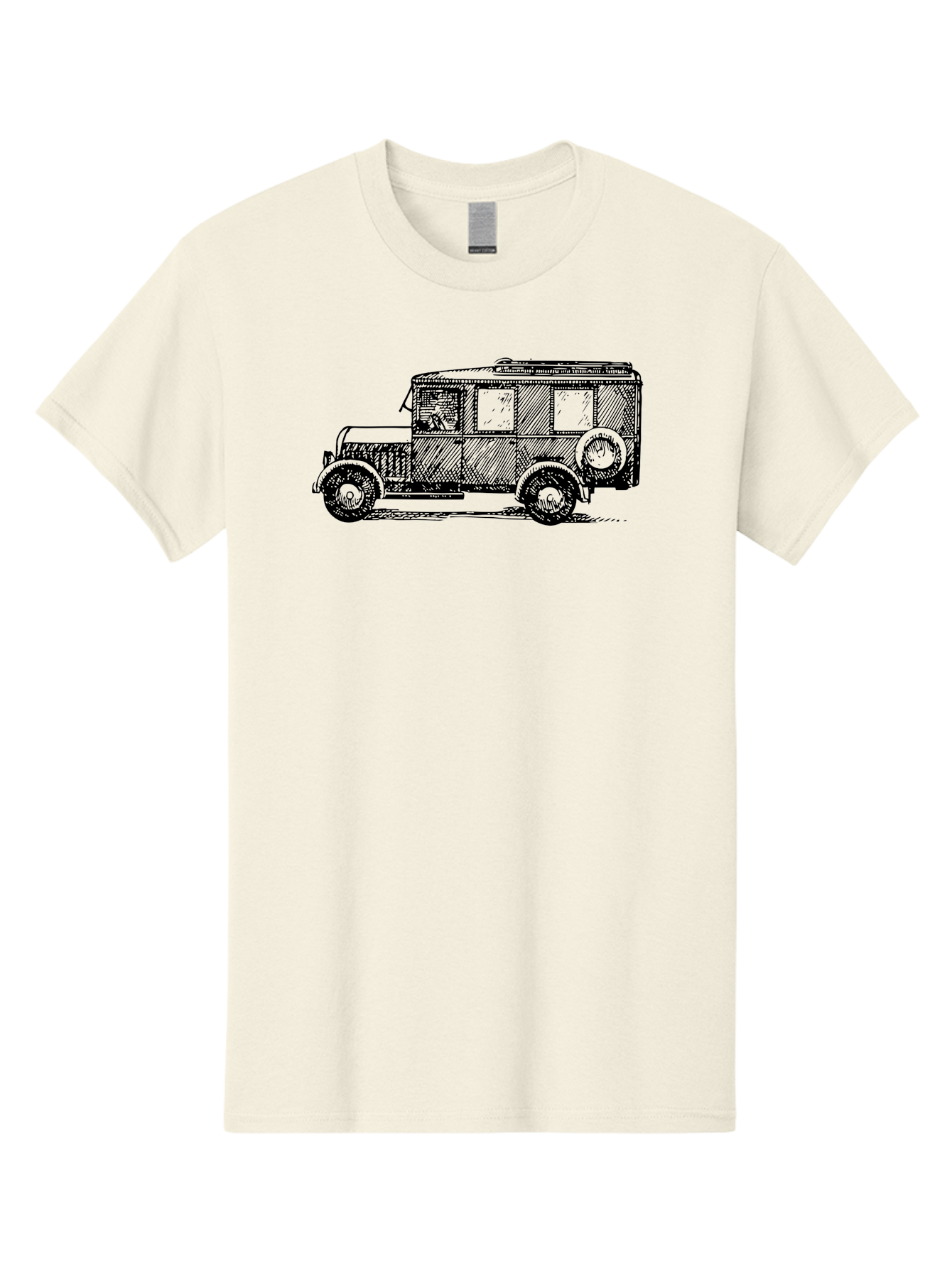Vintage-Car-7 Men'S Graphic Tee, 100% Cotton, Comfortable Casual Summer Wear, Machine Washable, Vintage Car, Old Car, Classic Vehicle, Retro Automobile, Antique Car, Old-Fashioned Transportation, Monochrome Illustration, Simple Design Aad827 17