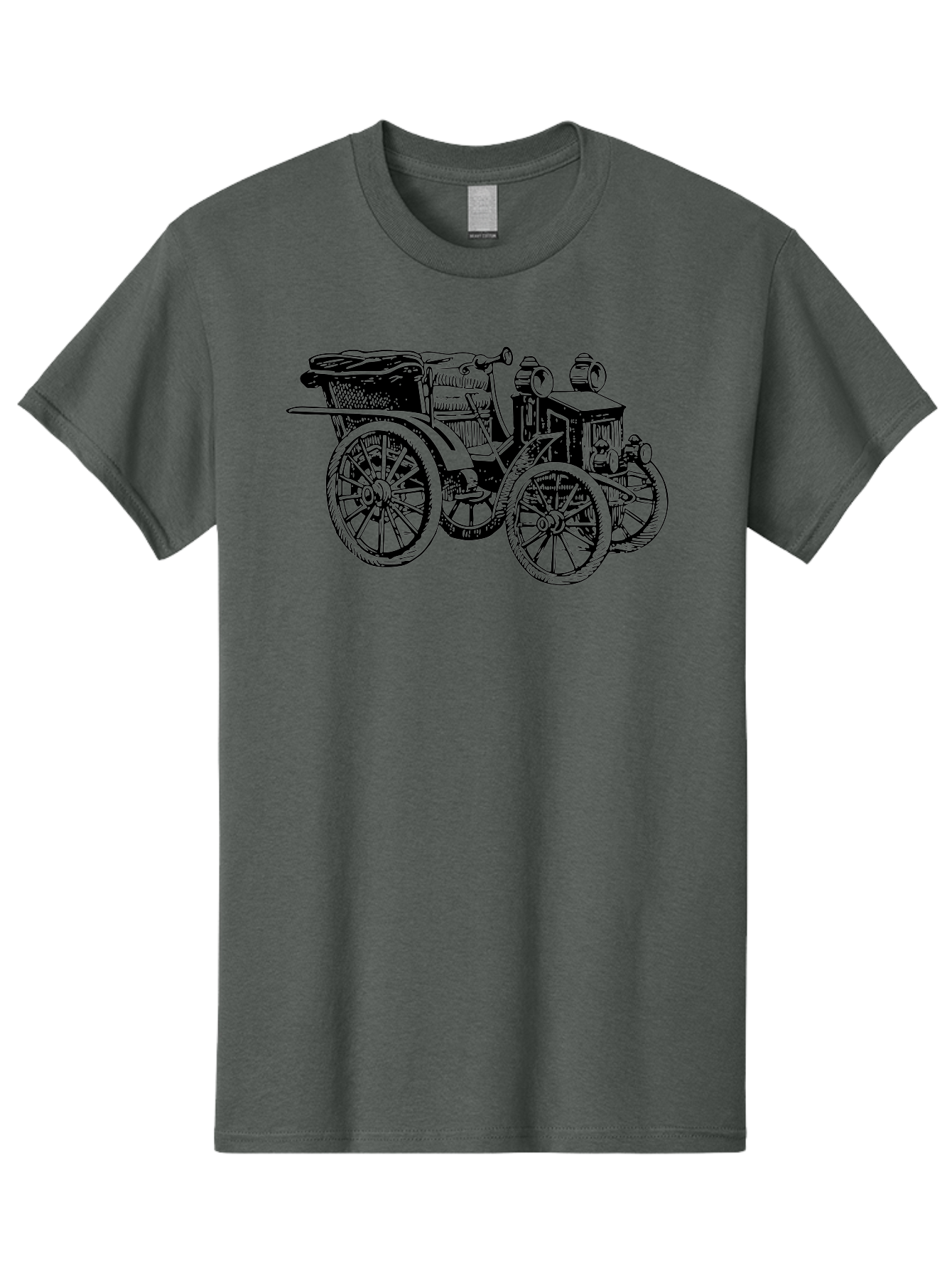 Vintage-Car Men'S Graphic Tee, 100% Cotton, Comfortable Casual Summer Wear, Machine Washable, Vintage Automobile, Old Car, Antique Vehicle, Classic Car, Nostalgic Ride, Historic Transportation, Retro Automobile, Old-Fashioned Vehicle Aad829 3