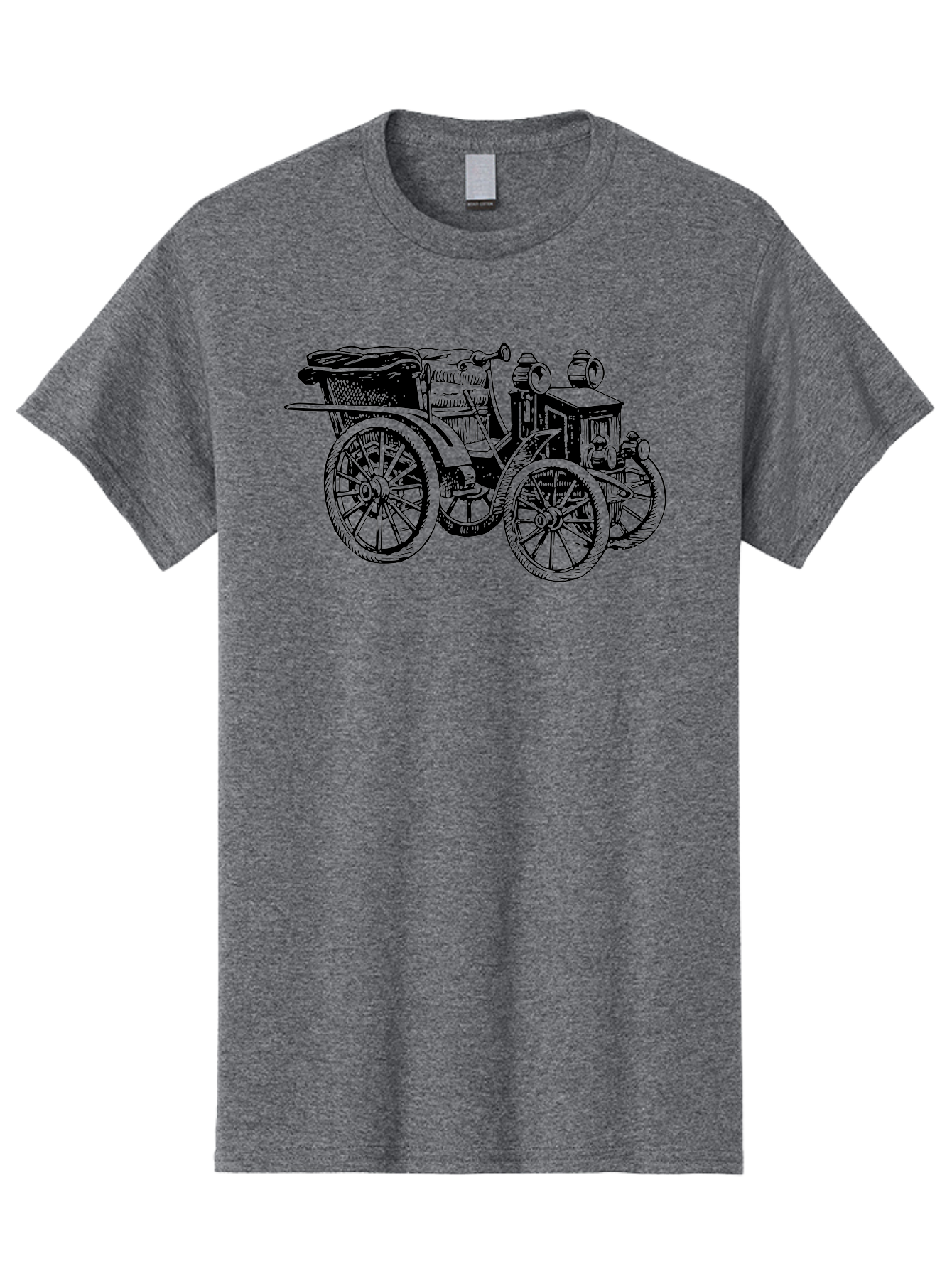Vintage-Car Men'S Graphic Tee, 100% Cotton, Comfortable Casual Summer Wear, Machine Washable, Vintage Automobile, Old Car, Antique Vehicle, Classic Car, Nostalgic Ride, Historic Transportation, Retro Automobile, Old-Fashioned Vehicle Aad829 23
