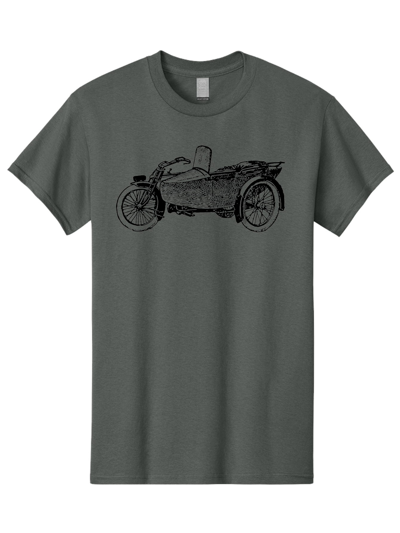 Vintage-Motorcycle-Sidecar-1 Men'S Graphic Tee, 100% Cotton, Comfortable Casual Summer Wear, Machine Washable, Vintage Motorcycle, Sidecar, Classic Bike, Retro Vehicle, Old-Fashioned Transportation, Motorcycle With Sidecar, Vintage Ride, Aad830 27