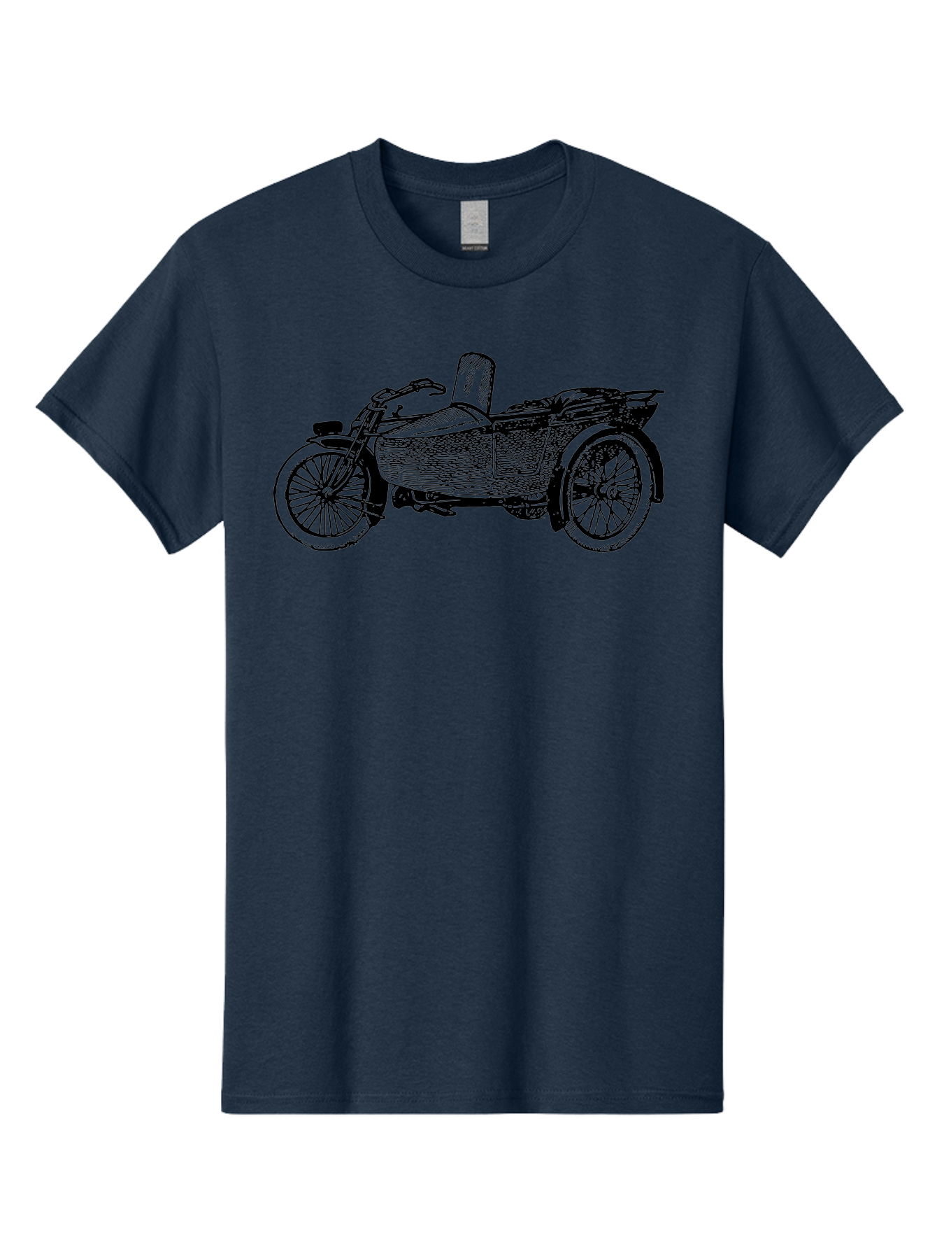 Vintage-Motorcycle-Sidecar-1 Men'S Graphic Tee, 100% Cotton, Comfortable Casual Summer Wear, Machine Washable, Vintage Motorcycle, Sidecar, Classic Bike, Retro Vehicle, Old-Fashioned Transportation, Motorcycle With Sidecar, Vintage Ride, Aad830 7