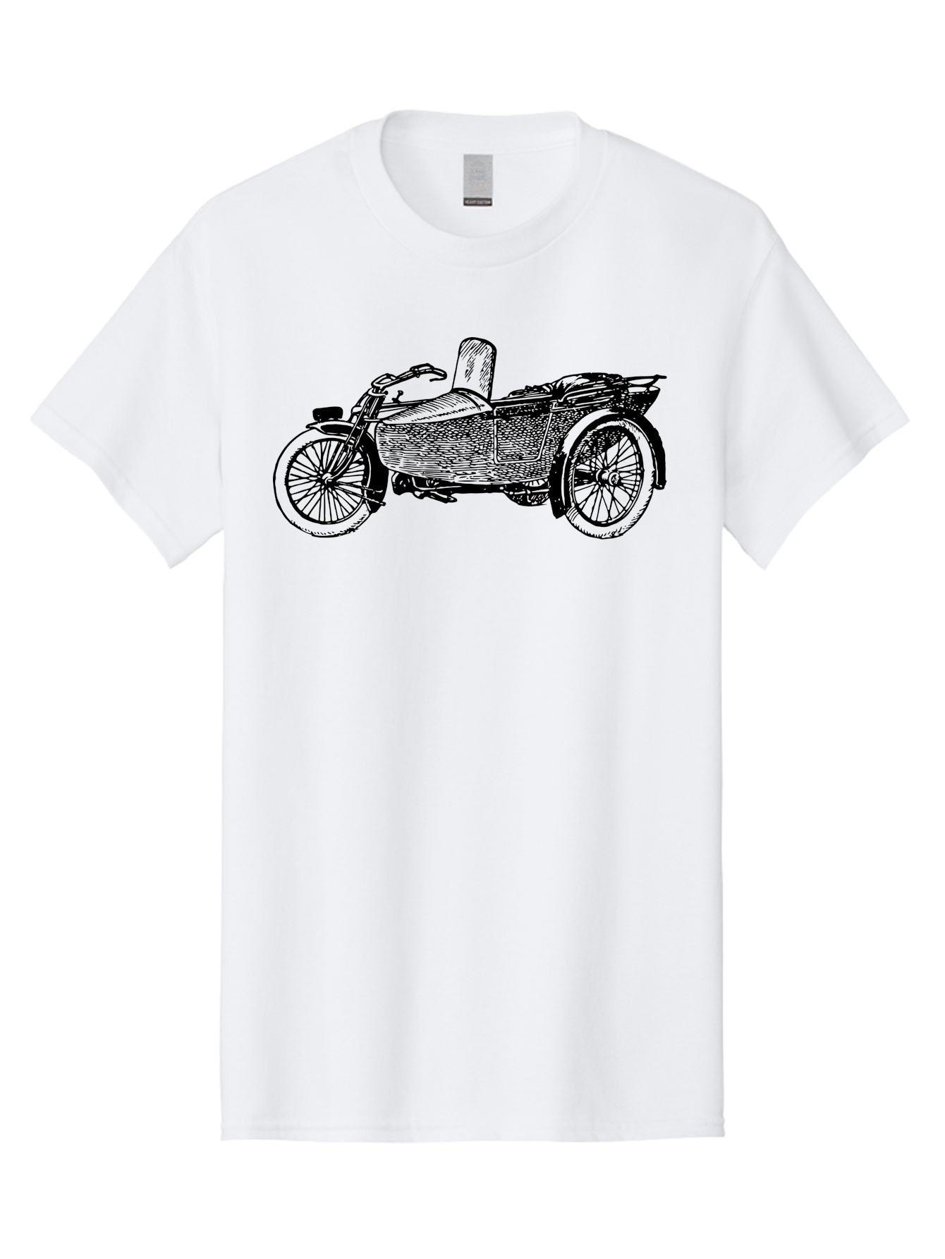 Vintage-Motorcycle-Sidecar-1 Men'S Graphic Tee, 100% Cotton, Comfortable Casual Summer Wear, Machine Washable, Vintage Motorcycle, Sidecar, Classic Bike, Retro Vehicle, Old-Fashioned Transportation, Motorcycle With Sidecar, Vintage Ride, Aad830 17