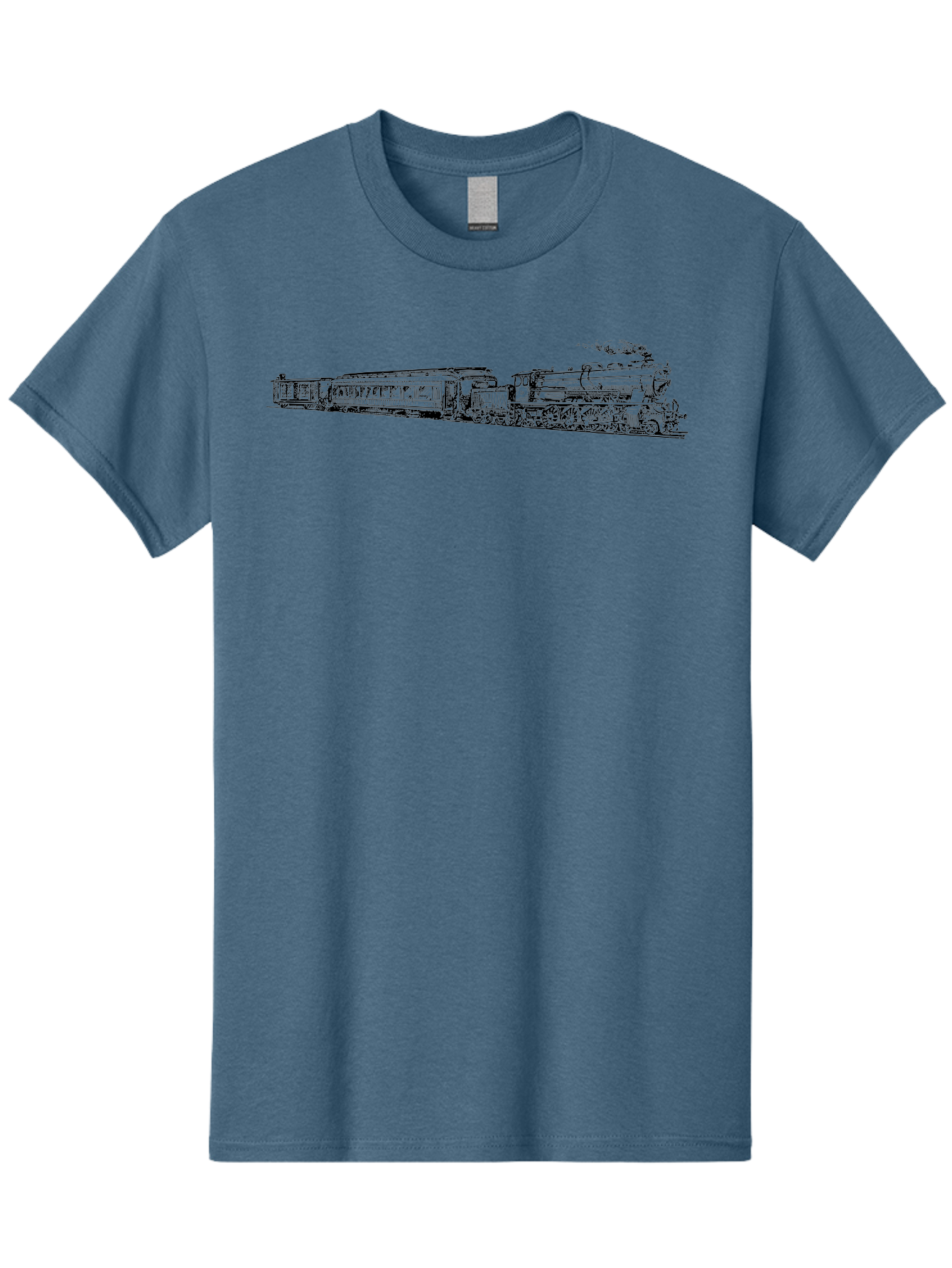 Vintage-Train-1 Men'S Graphic Tee, 100% Cotton, Comfortable Casual Summer Wear, Machine Washable, Vintage Train, Classic Locomotive, Steam Engine, Railway Transport, Nostalgic Travel, Retro Style, Transportation History Aad833 13