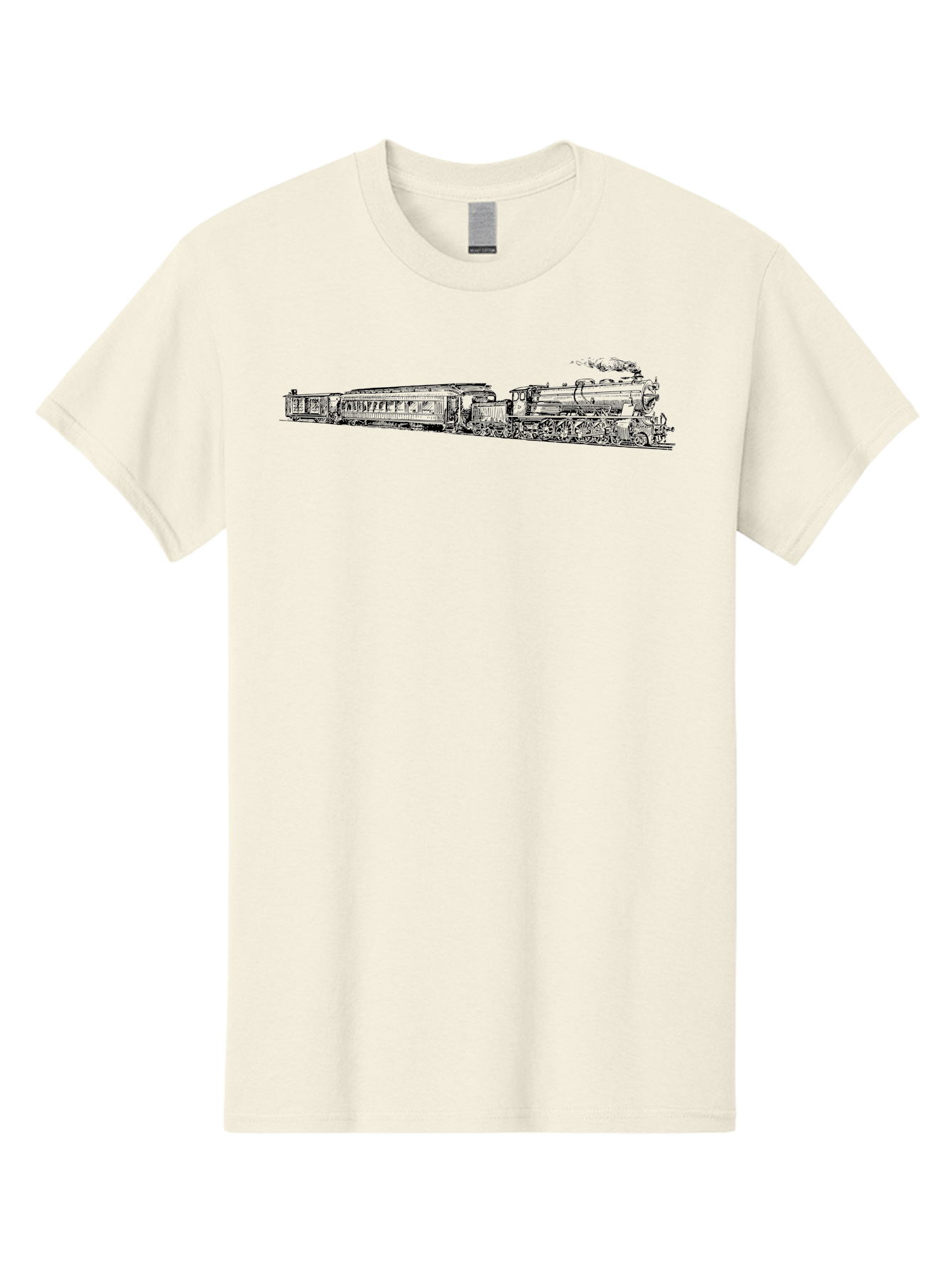 Vintage-Train-1 Men'S Graphic Tee, 100% Cotton, Comfortable Casual Summer Wear, Machine Washable, Vintage Train, Classic Locomotive, Steam Engine, Railway Transport, Nostalgic Travel, Retro Style, Transportation History Aad833 19