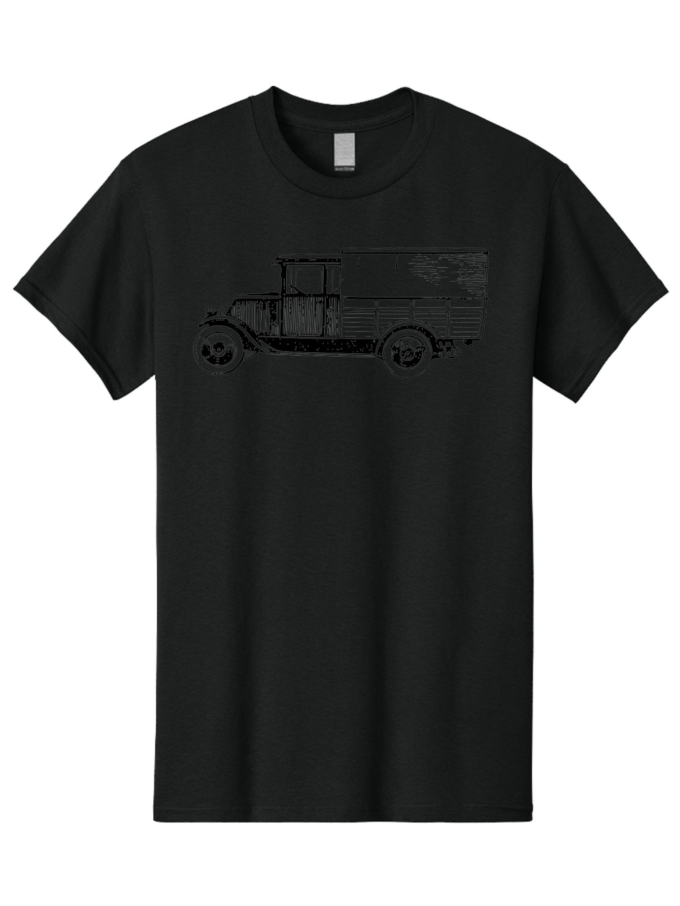 Vintage-Truck Men'S Graphic Tee, 100% Cotton, Comfortable Casual Summer Wear, Machine Washable, Vintage Truck, Classic Vehicle, Antique Automobile, Old Truck Design, Retro Transportation, Nostalgic Vehicle Aad838 29