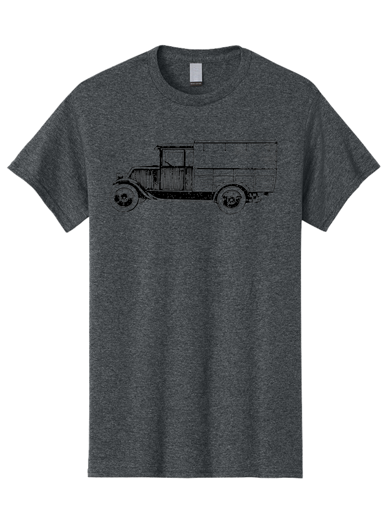 Vintage-Truck Men'S Graphic Tee, 100% Cotton, Comfortable Casual Summer Wear, Machine Washable, Vintage Truck, Classic Vehicle, Antique Automobile, Old Truck Design, Retro Transportation, Nostalgic Vehicle Aad838 25
