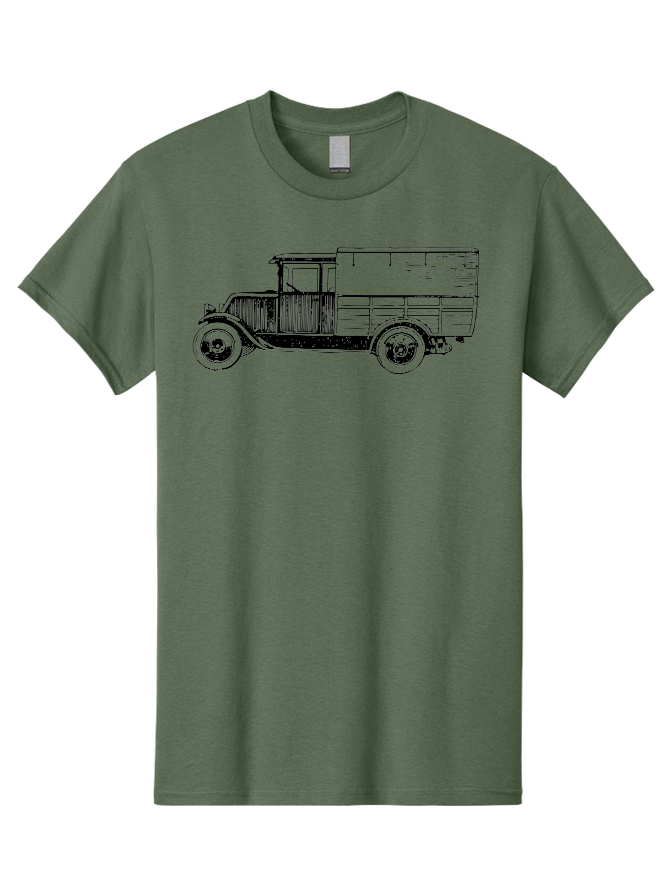Vintage-Truck Men'S Graphic Tee, 100% Cotton, Comfortable Casual Summer Wear, Machine Washable, Vintage Truck, Classic Vehicle, Antique Automobile, Old Truck Design, Retro Transportation, Nostalgic Vehicle Aad838 19