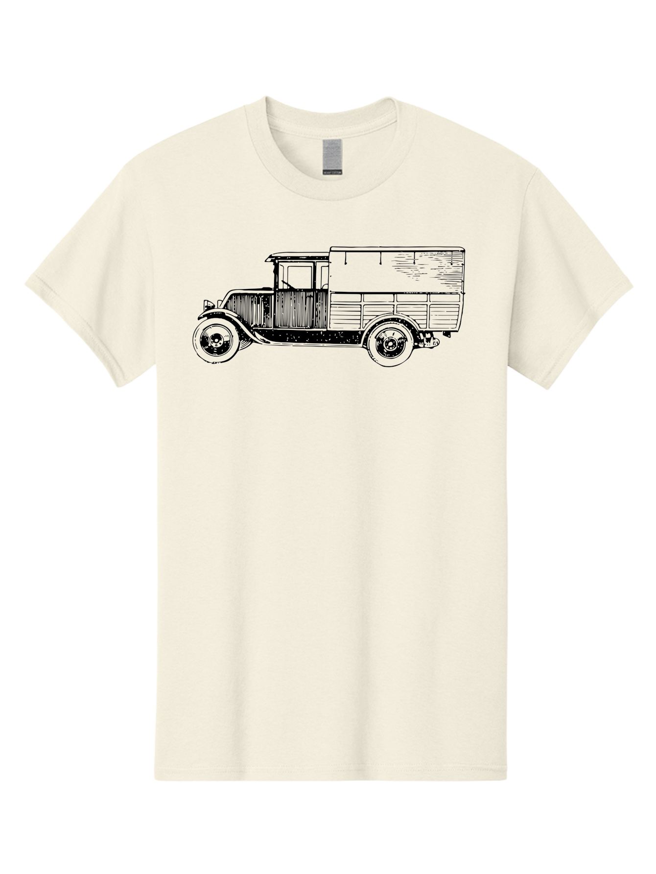 Vintage-Truck Men'S Graphic Tee, 100% Cotton, Comfortable Casual Summer Wear, Machine Washable, Vintage Truck, Classic Vehicle, Antique Automobile, Old Truck Design, Retro Transportation, Nostalgic Vehicle Aad838 27