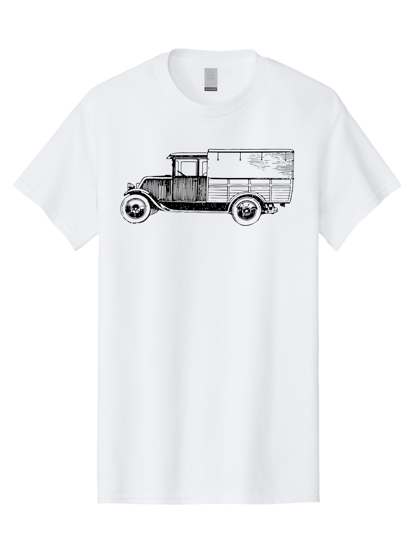 Vintage-Truck Men'S Graphic Tee, 100% Cotton, Comfortable Casual Summer Wear, Machine Washable, Vintage Truck, Classic Vehicle, Antique Automobile, Old Truck Design, Retro Transportation, Nostalgic Vehicle Aad838 13
